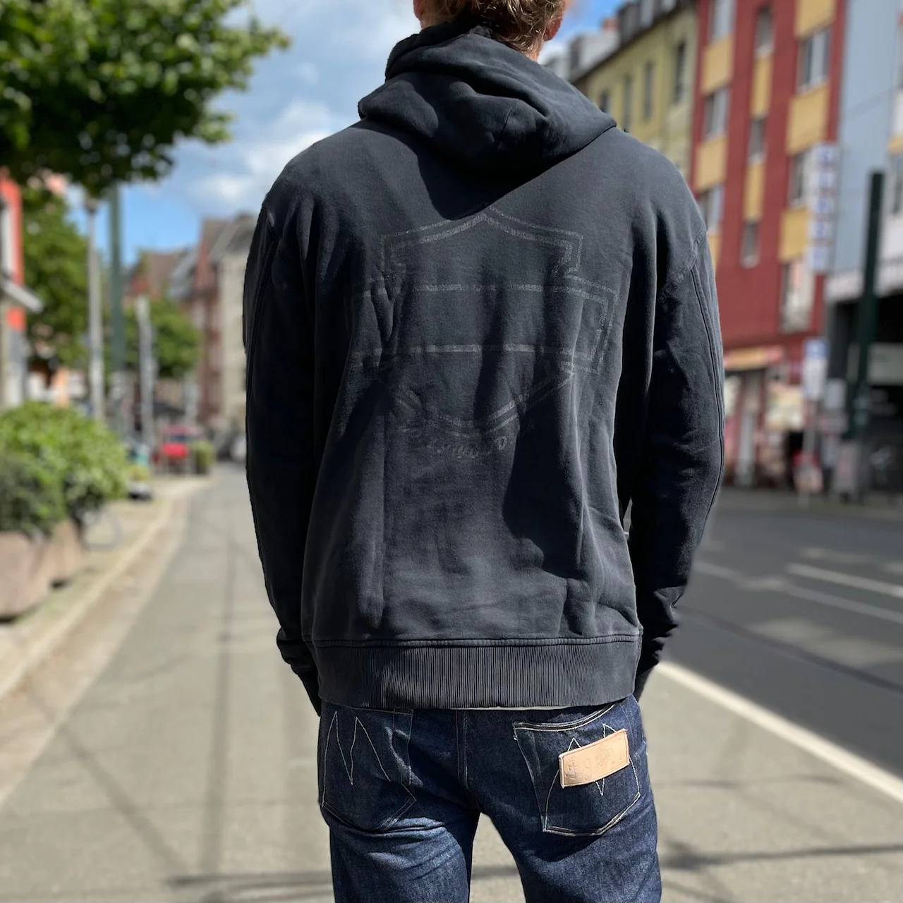 schaeffer's garment hotel | ghost logo hoodie - black - Image 2