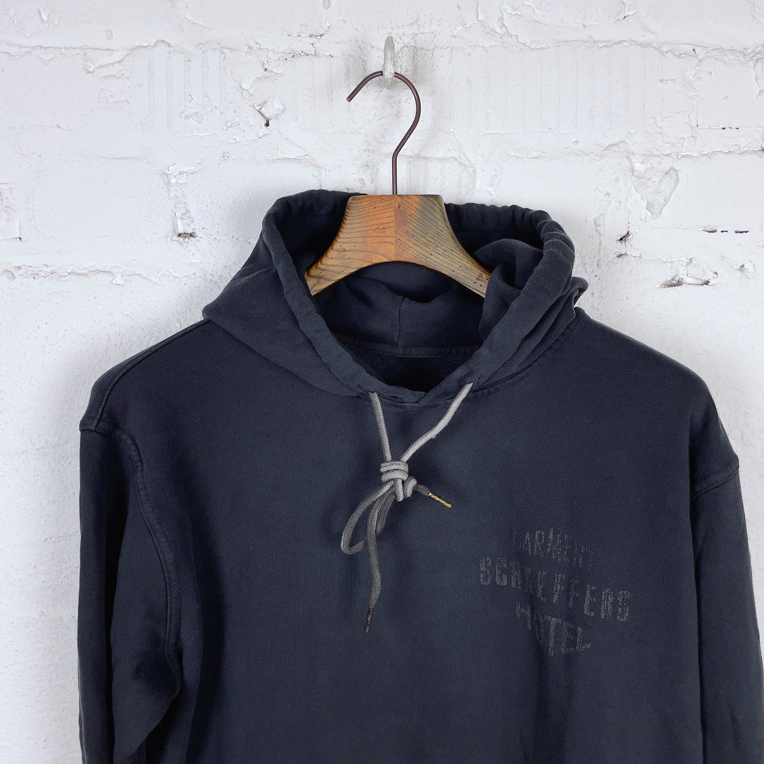 schaeffer's garment hotel | ghost logo hoodie - black - Image 8