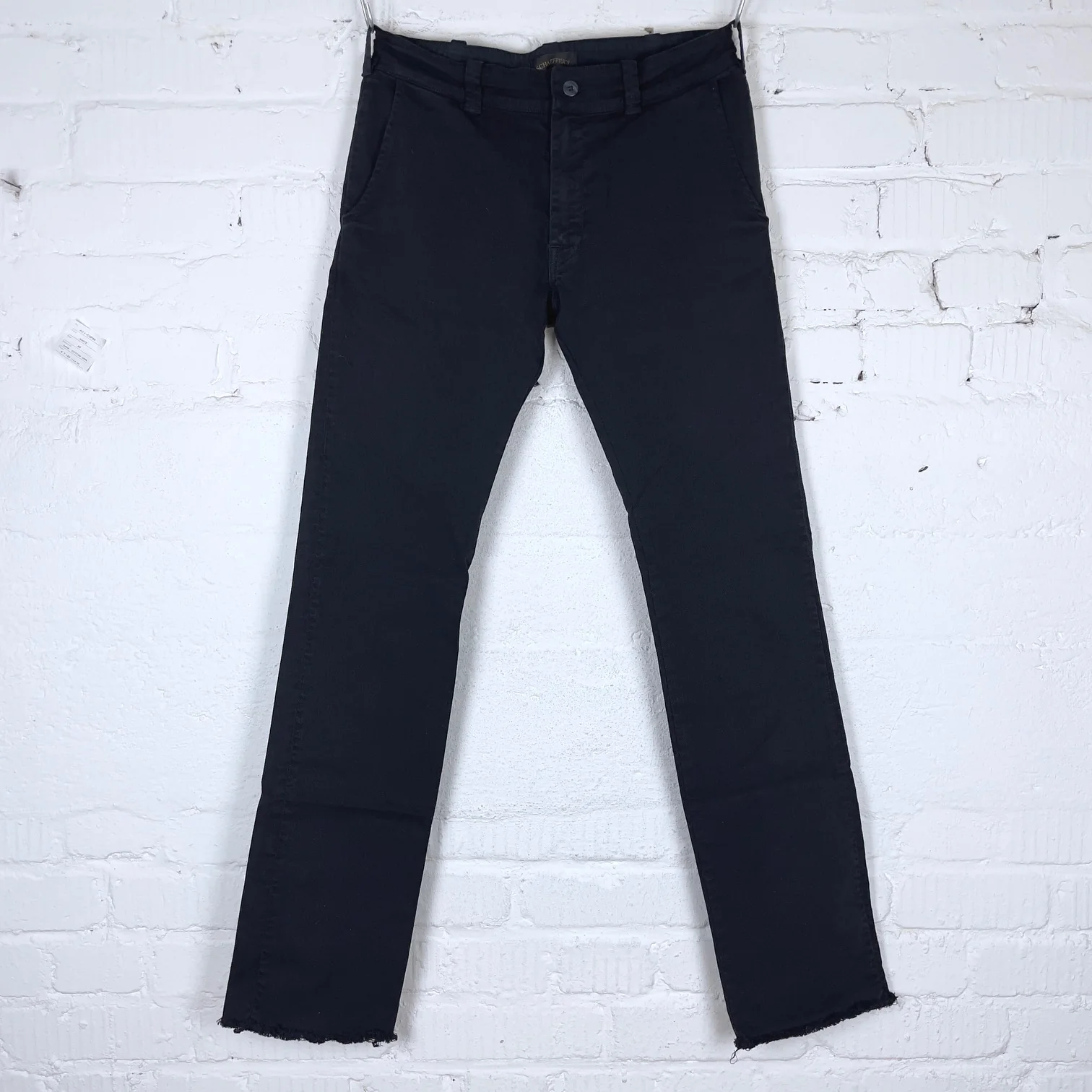 schaeffer's garment hotel | italian twill overdyed chino pants black
