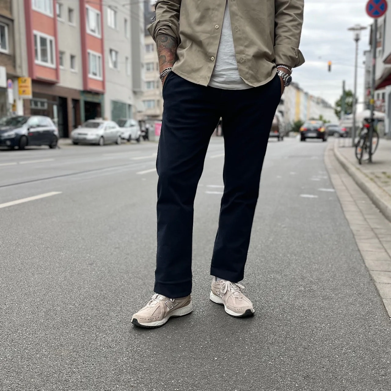 schaeffer's garment hotel | italian twill overdyed chino pants black - Image 3
