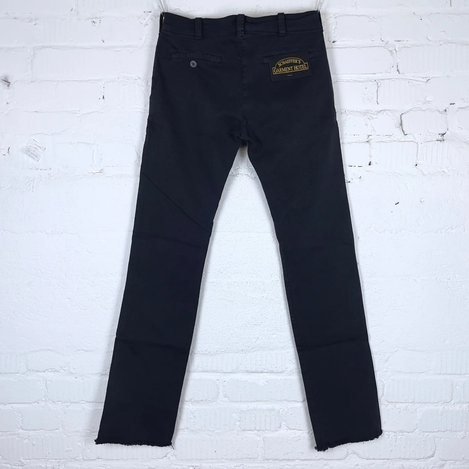 schaeffer's garment hotel | italian twill overdyed chino pants black - Image 4