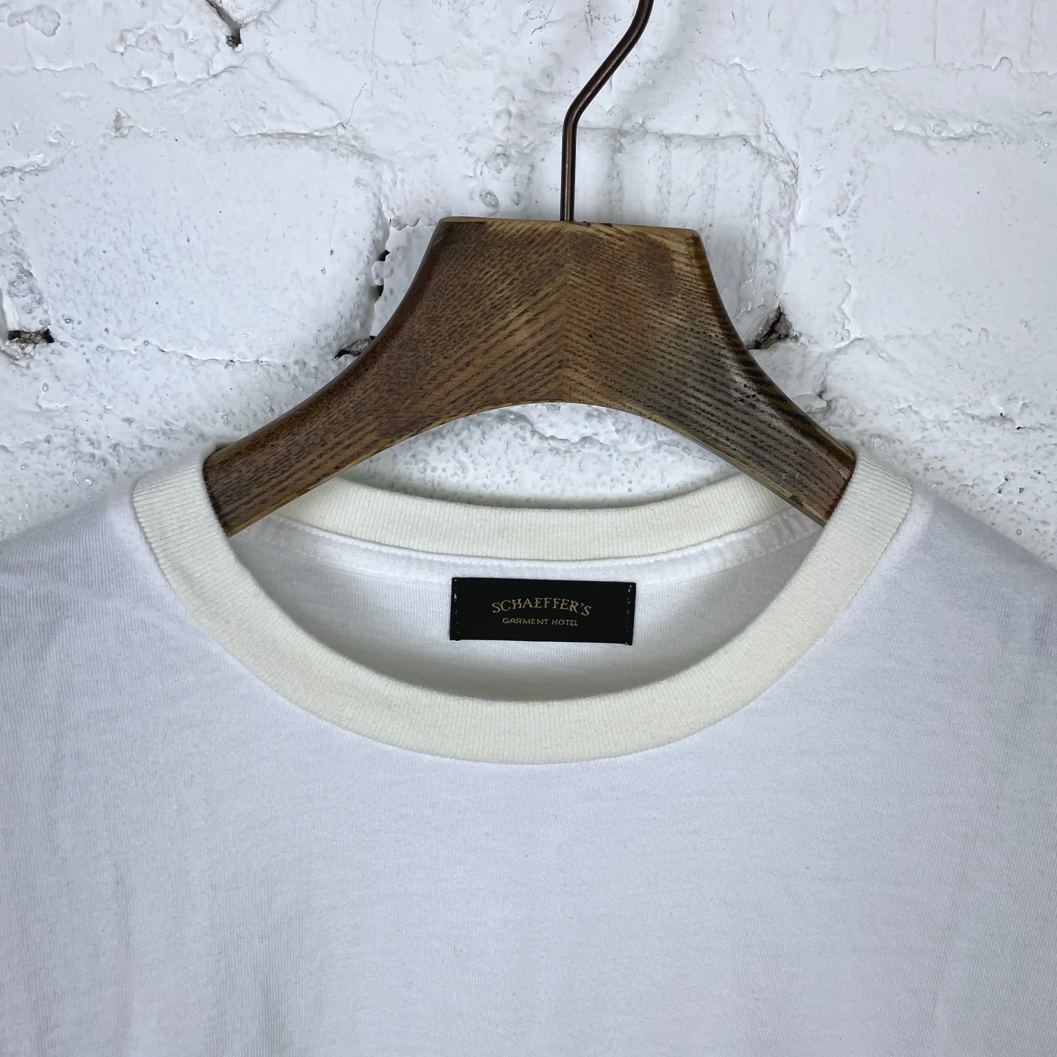 schaeffer's garment hotel | ringspun pocket tee - vintage white - Image 2