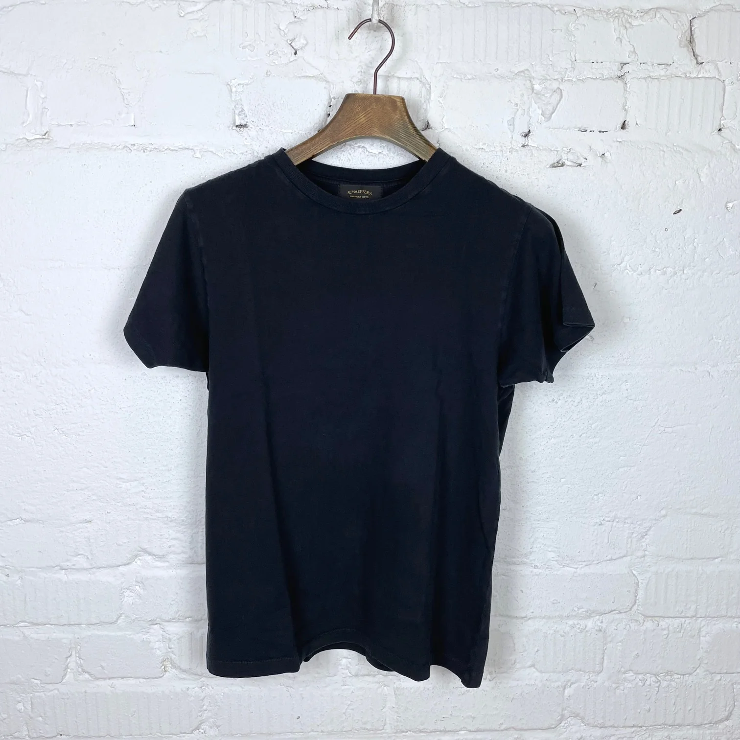 schaeffer's garment hotel | ringspun tee - worn black