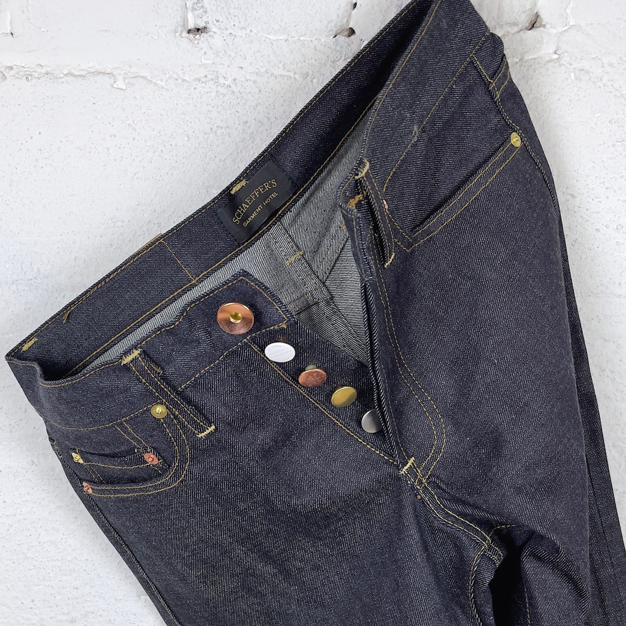 schaeffer's garment hotel | 101 rope indigo - standard rise jean - Image 6