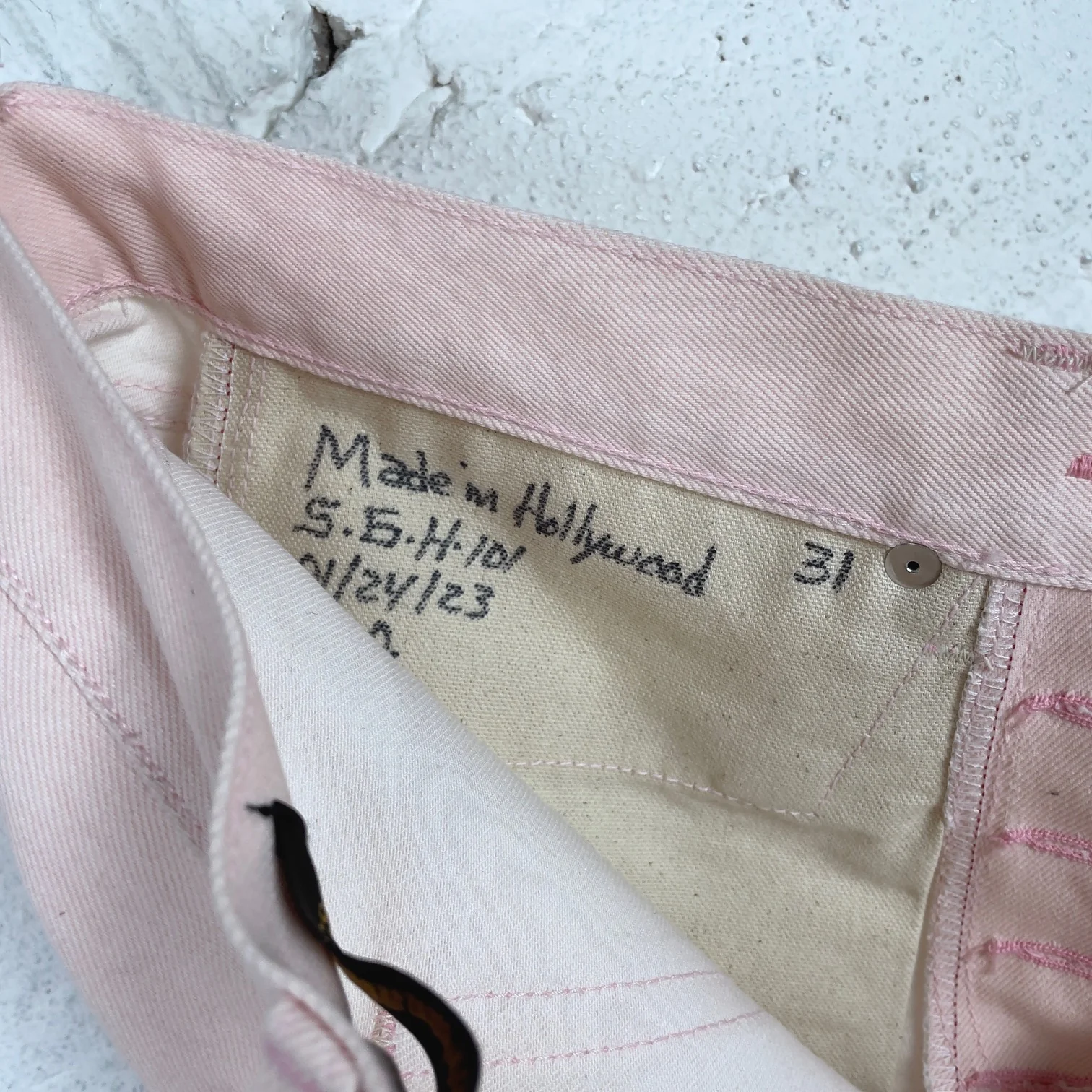 schaeffer's garment hotel | 101 standard straight jean coated pink - Image 7