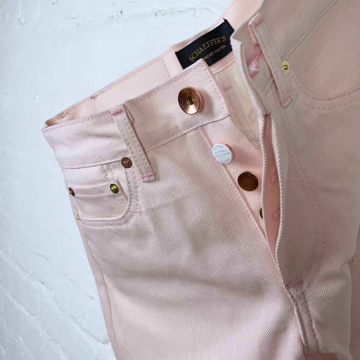 schaeffer's garment hotel | 101 standard straight jean coated pink - Image 8