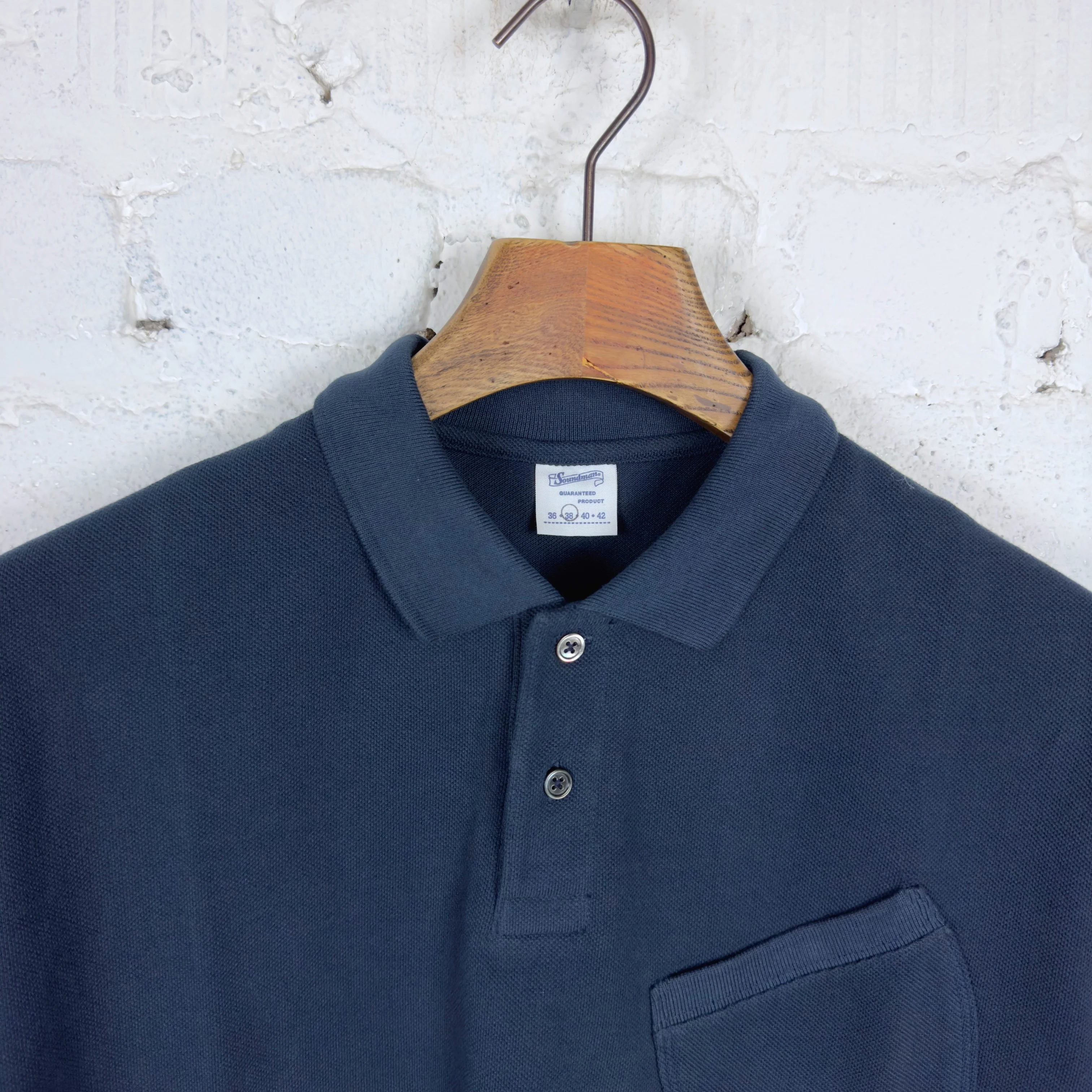 soundman | arrow polo shirt navy - Image 2