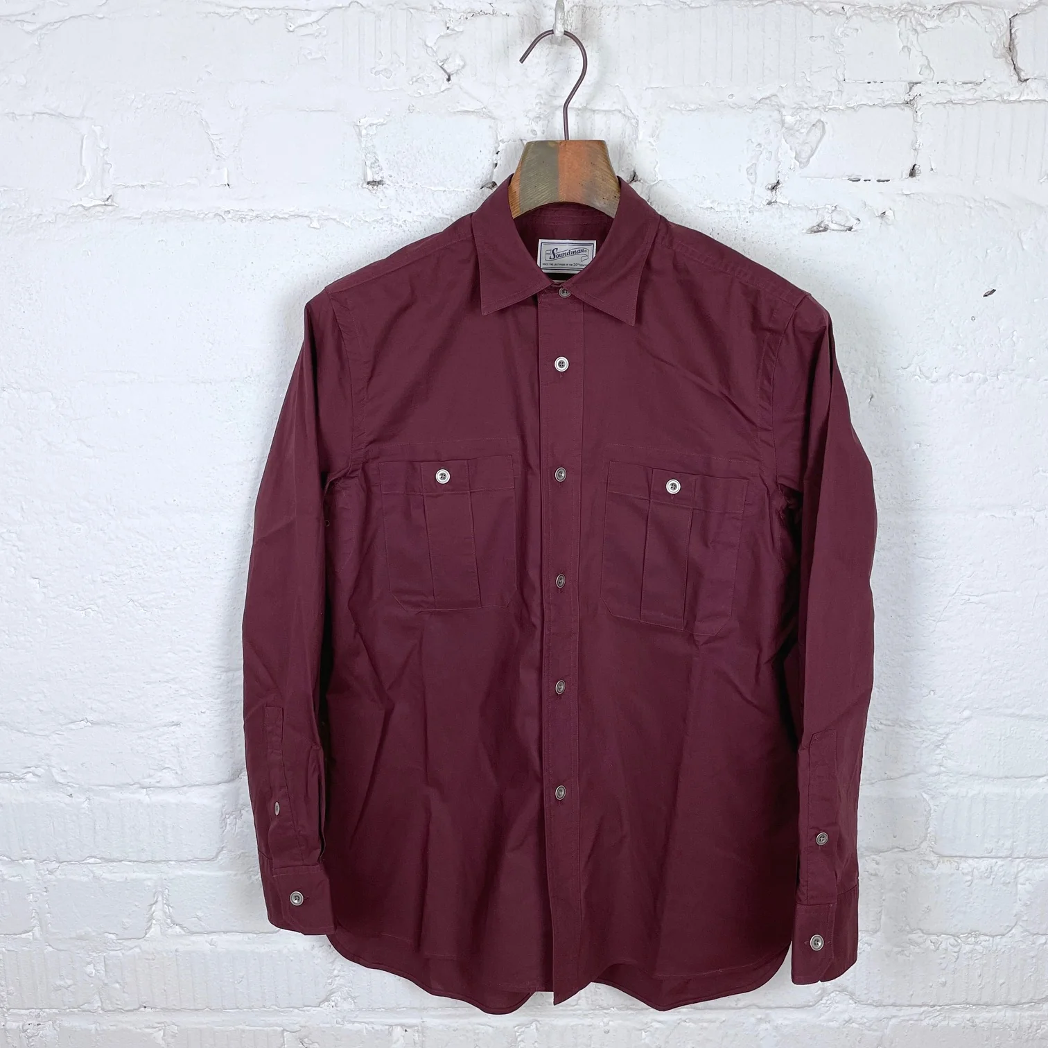 soundman | atlas shirt burgundy