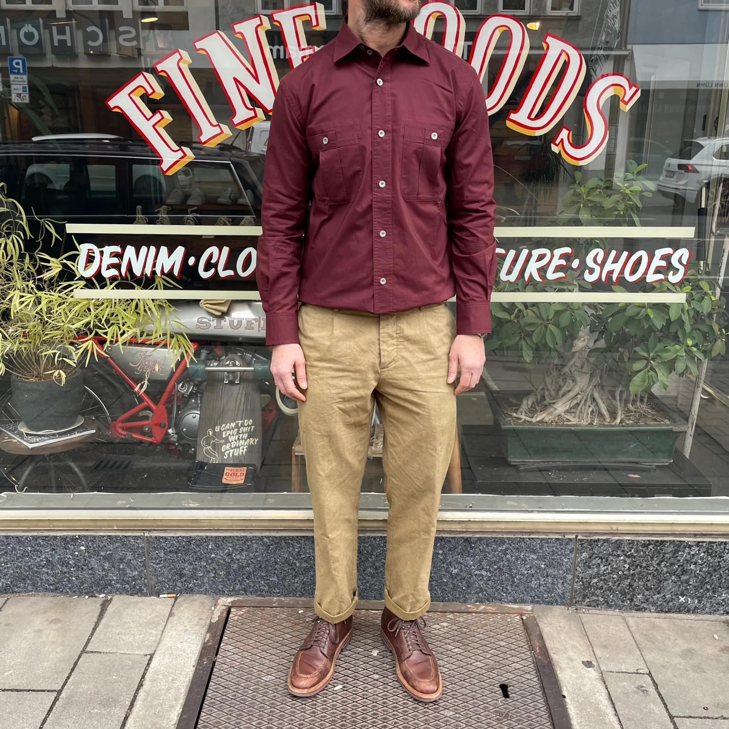 soundman | atlas shirt burgundy - Image 2