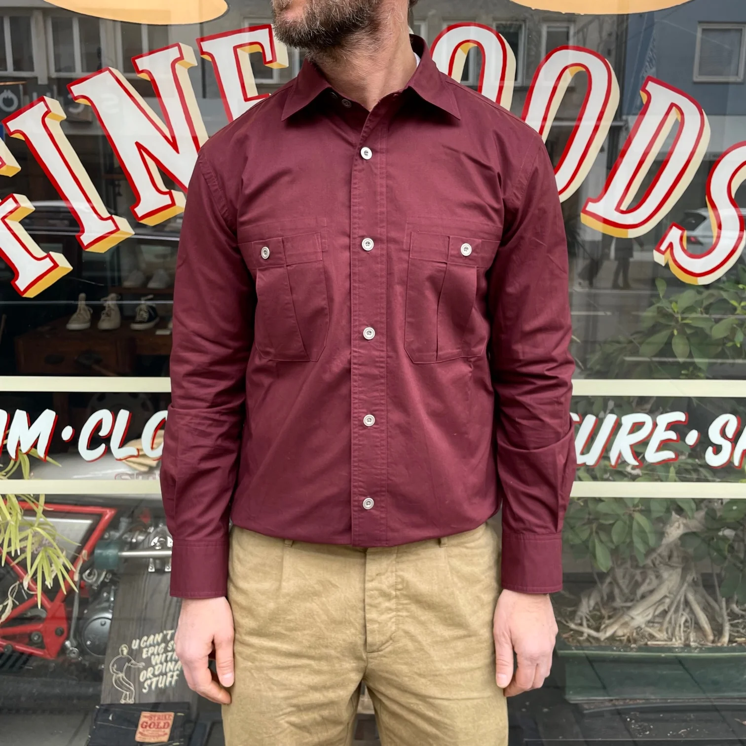 soundman | atlas shirt burgundy - Image 3