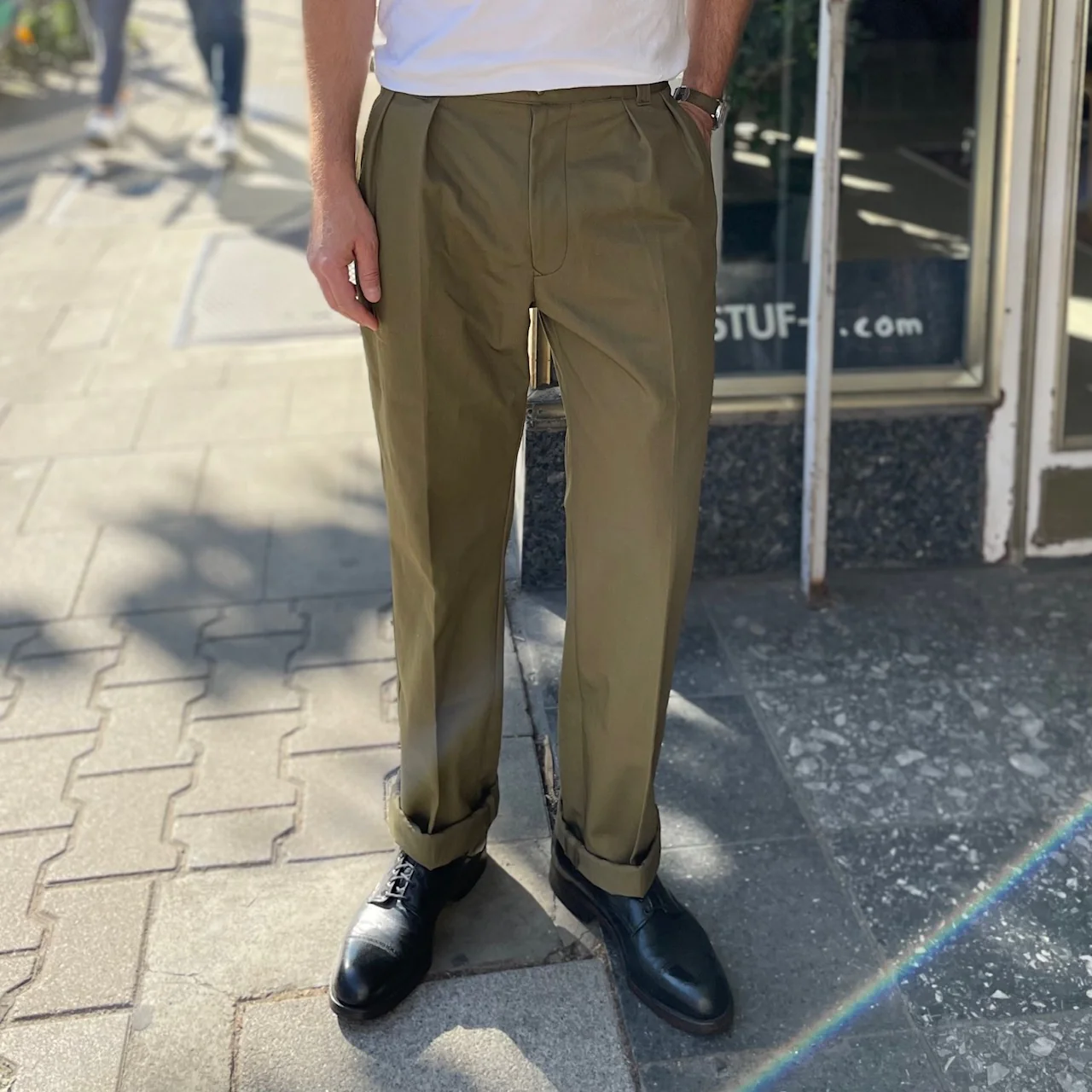 soundman | clarke chino pant olive green - Image 2