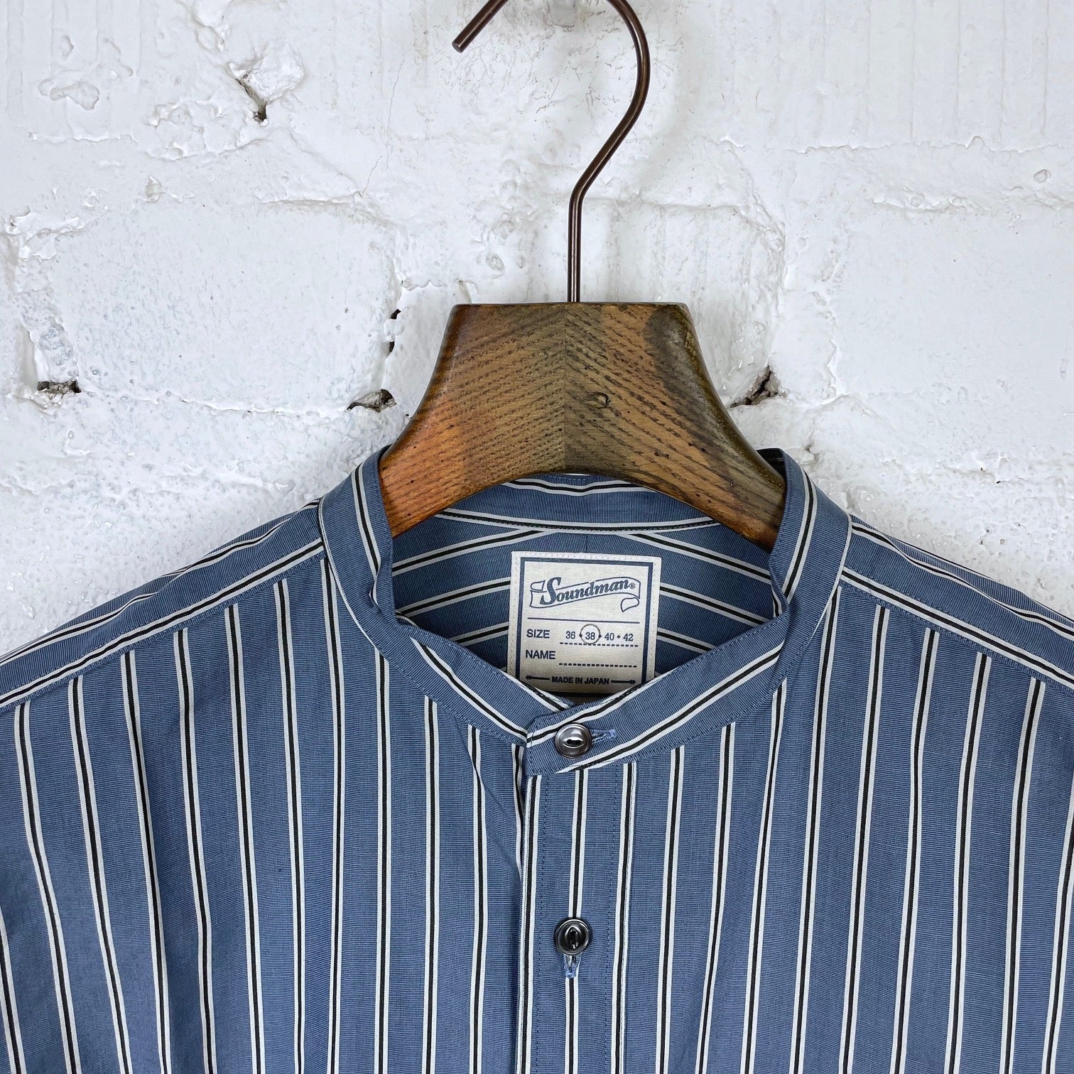 soundman | livingstone II shirt blue stripe - Image 2