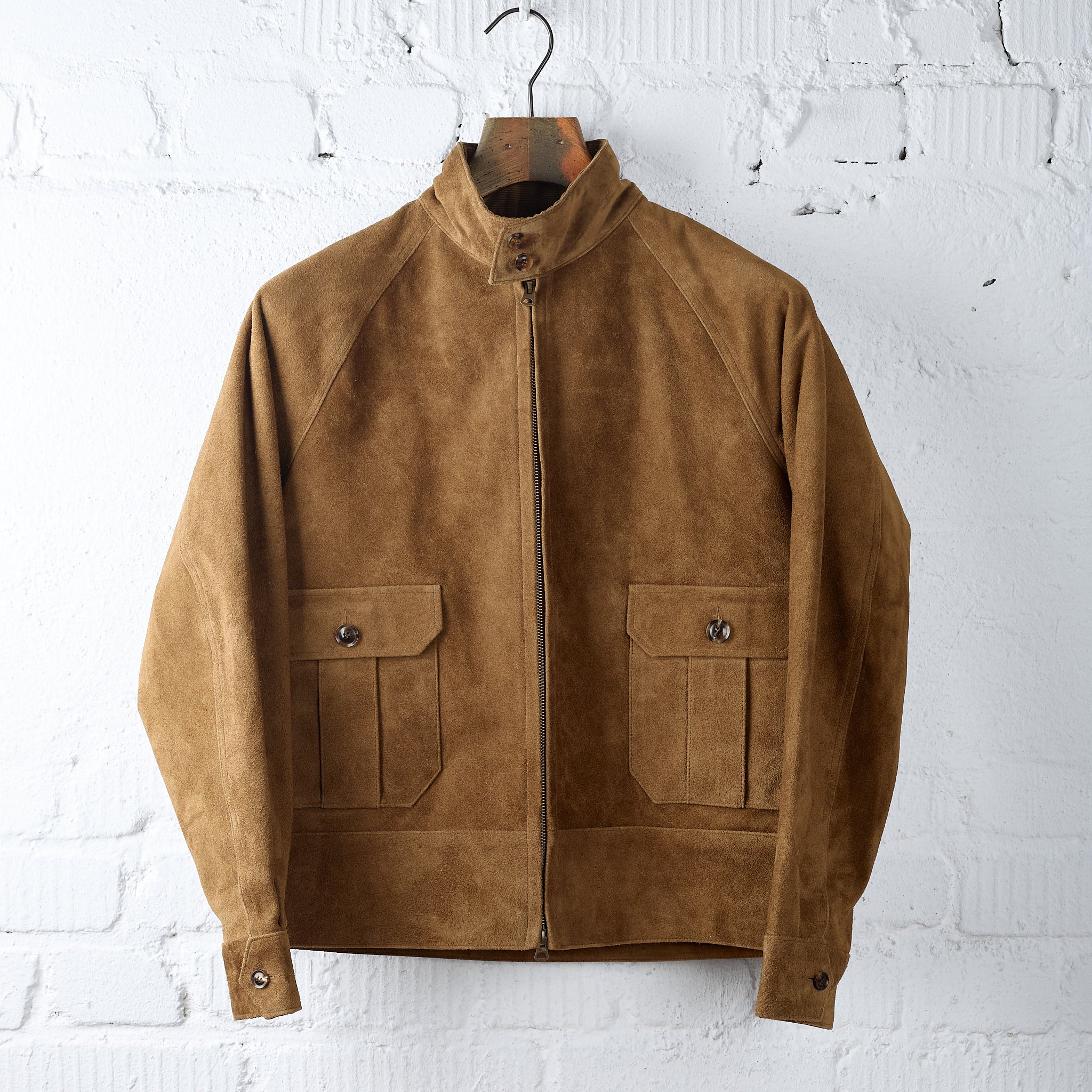 soundman | lukes suede jacket - tan
