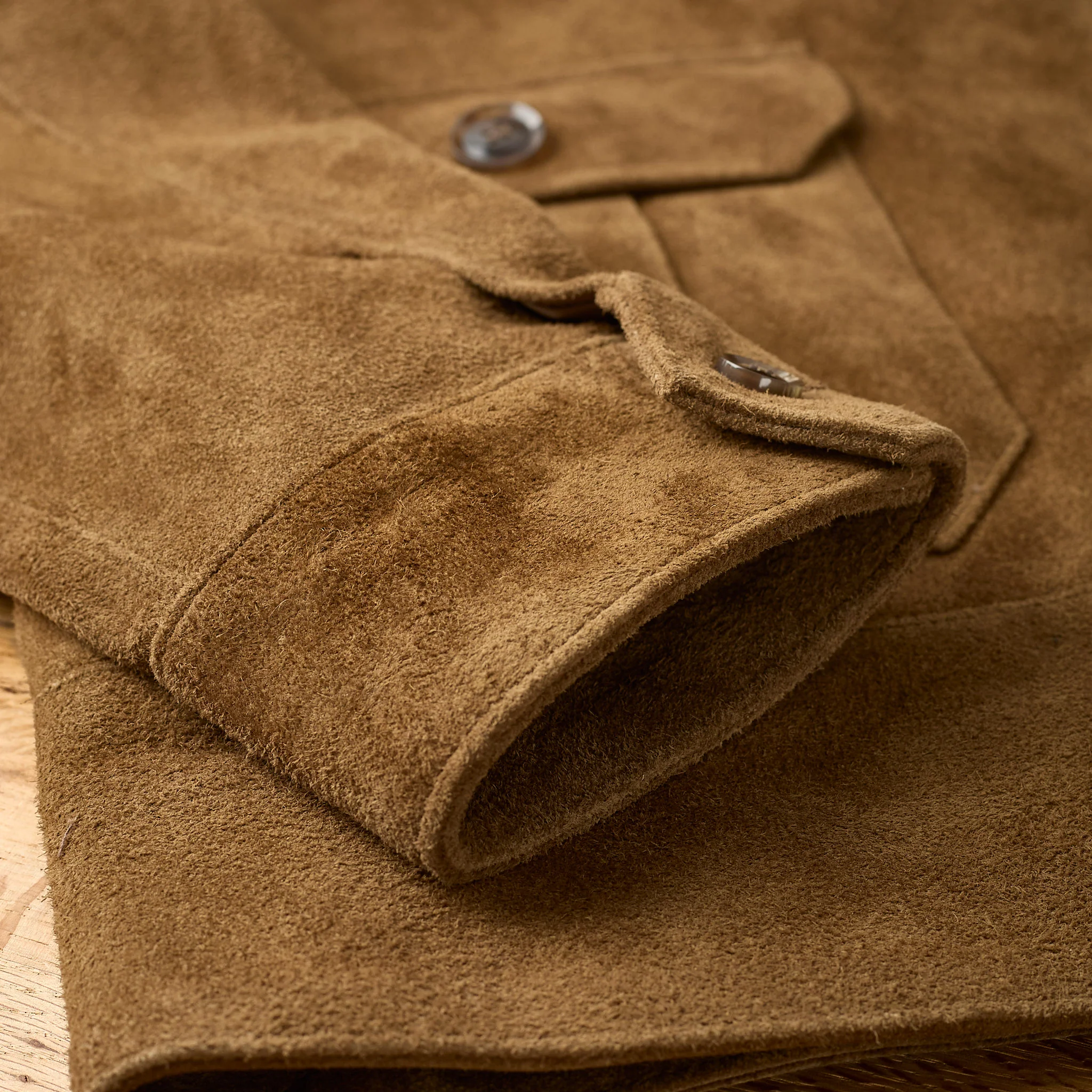 soundman | lukes suede jacket - tan - Image 7