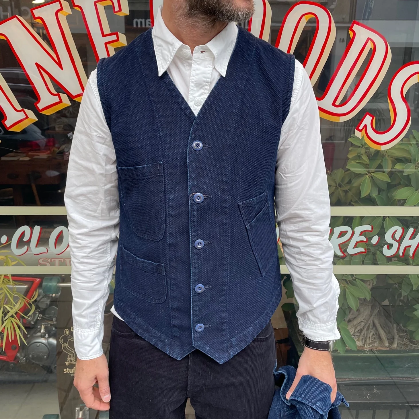 soundman | marcy waistcoat indigo - Image 2