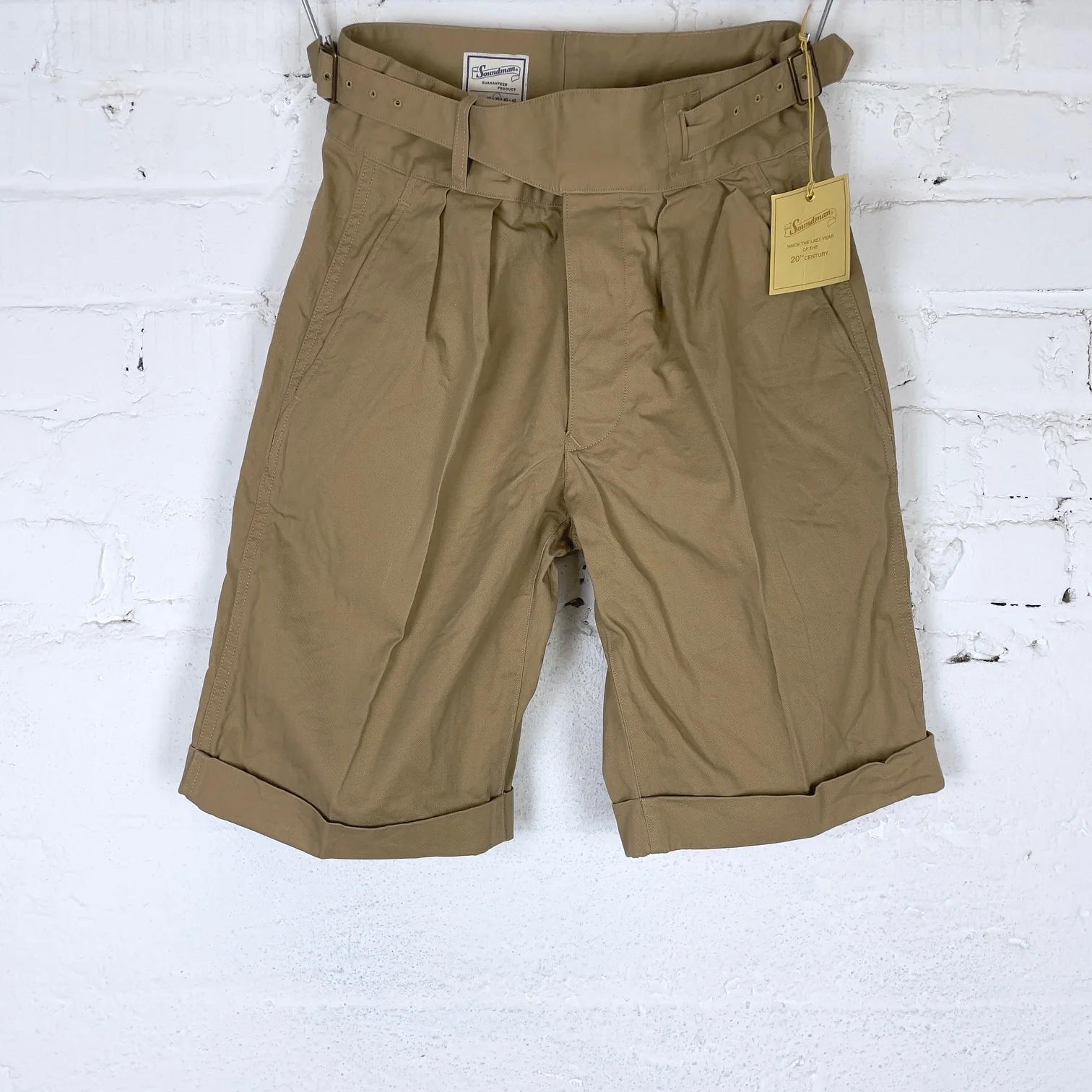 soundman | norton shorts khaki beige