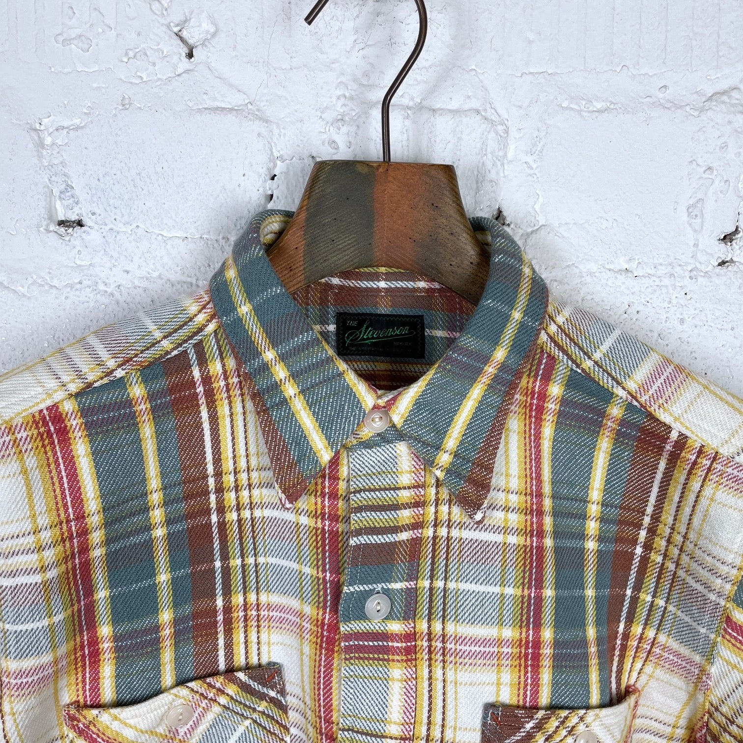 stevenson overall co. | dominator shirt - blue plaid - Image 3