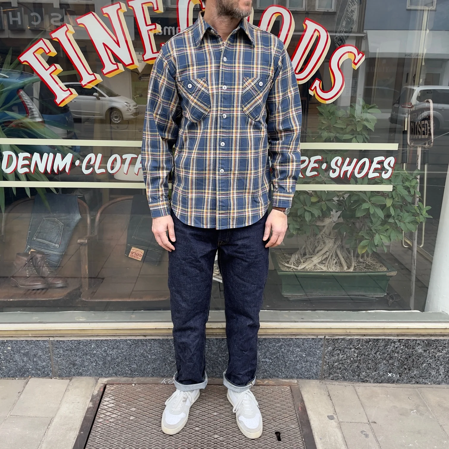 stevenson overall co. | dominator shirt dt2 - blue plaid - Image 2