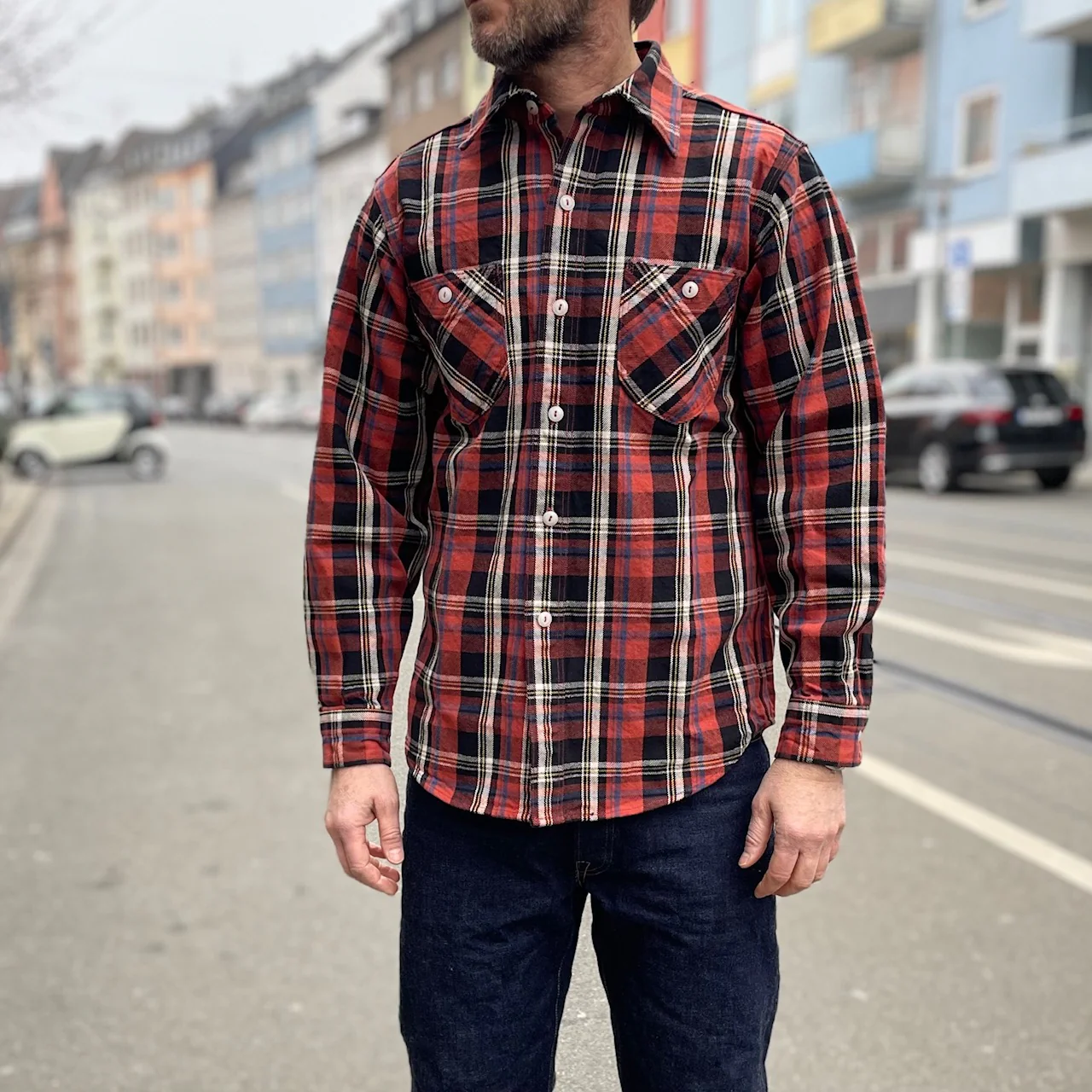 stevenson overall co. | dominator shirt dt2 - red plaid - Image 3