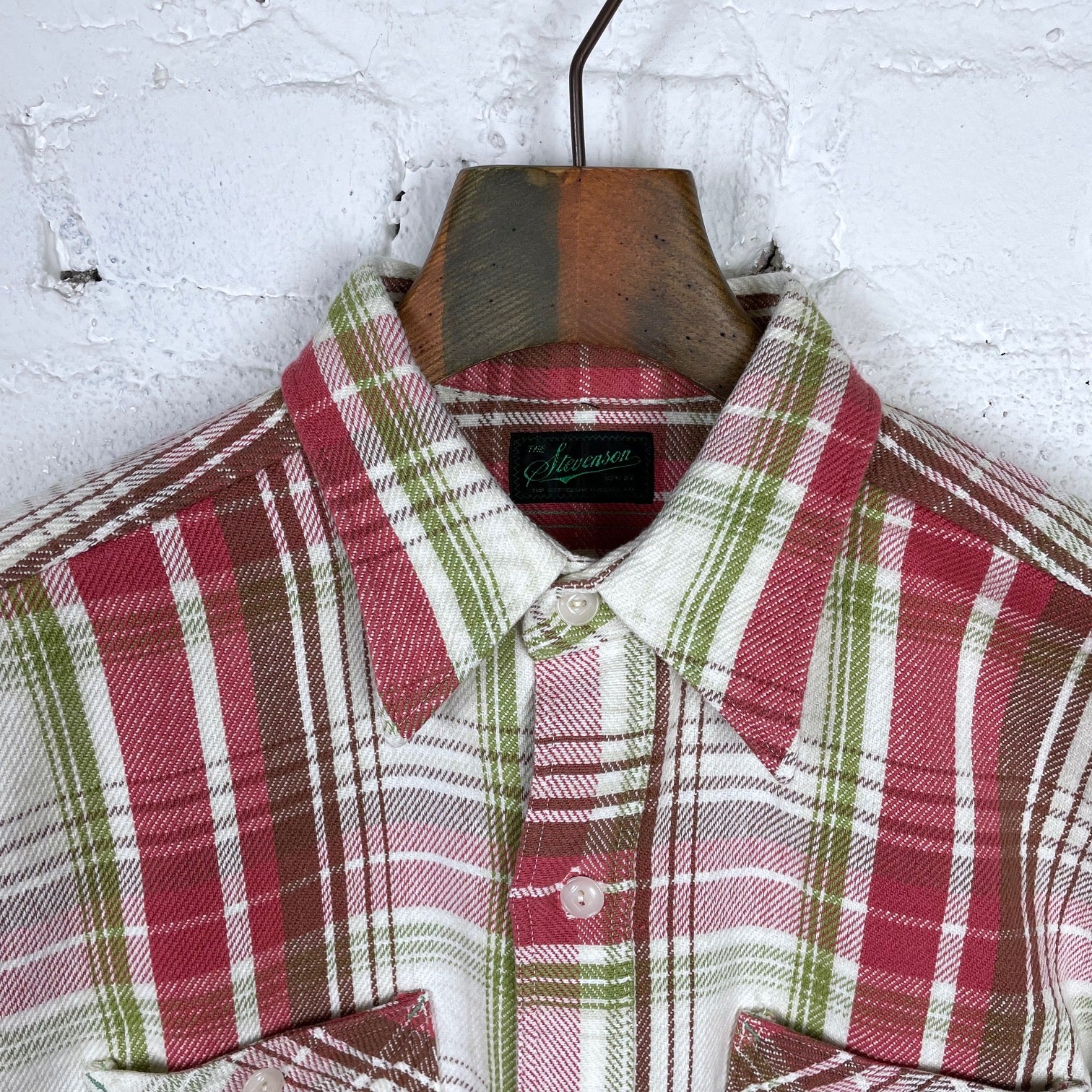 stevenson overall co. | dominator shirt - red plaid - Image 4
