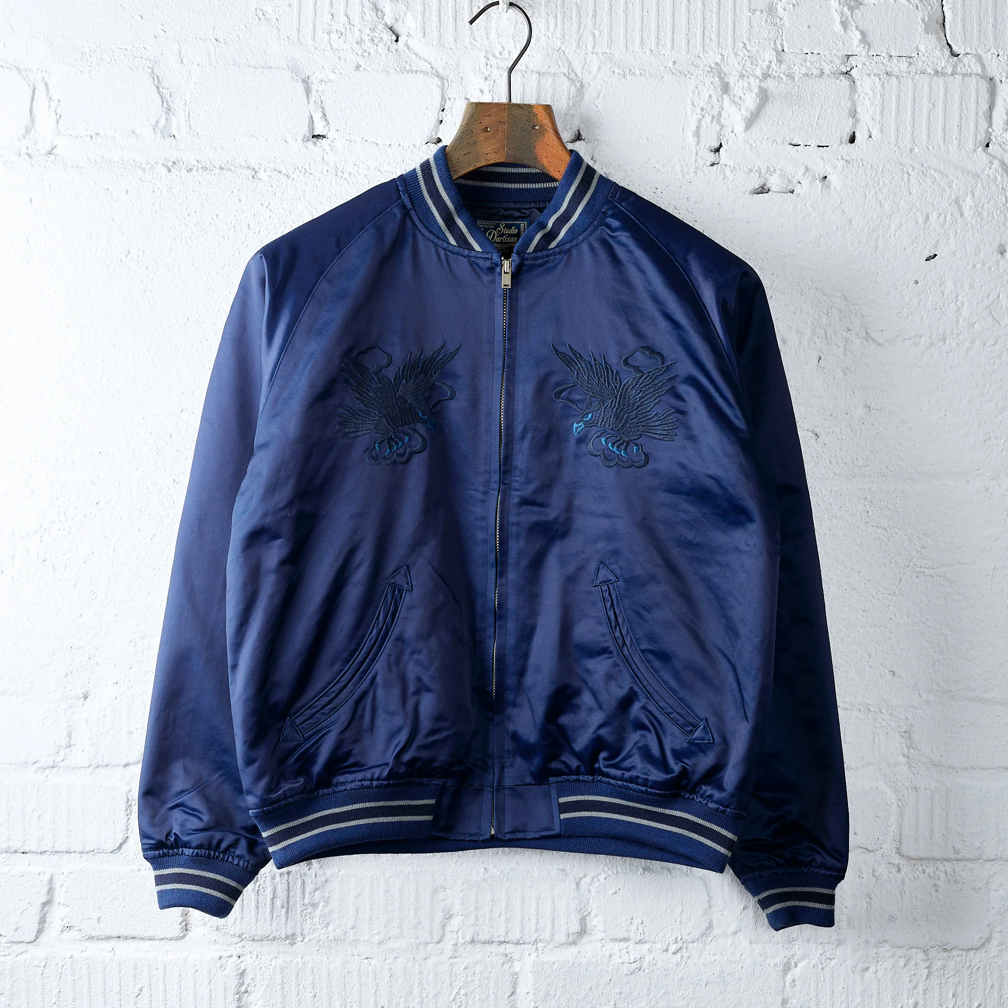 studio d'artisan | 4622 indigo dyed sukajan jacket