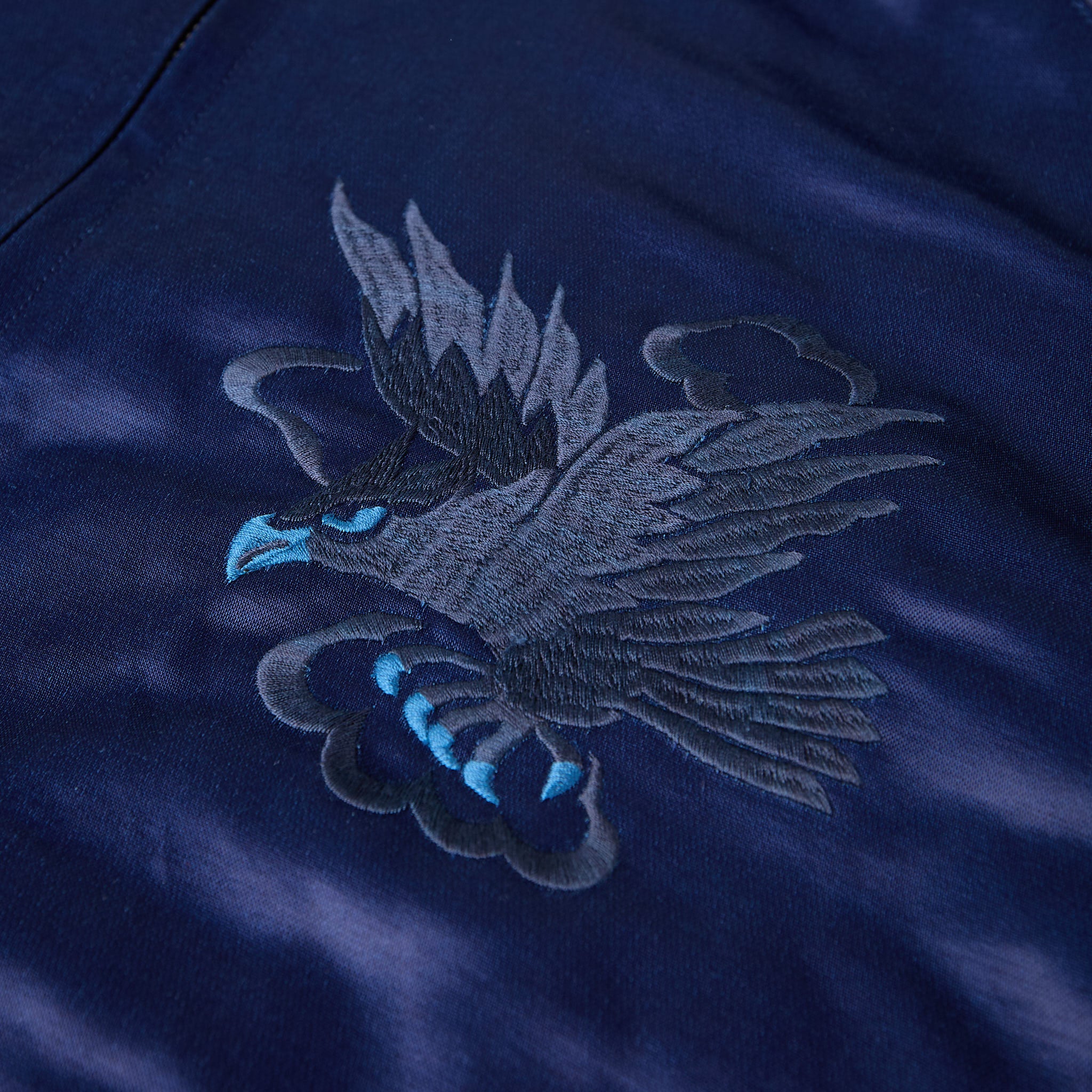 studio d'artisan | 4622 indigo dyed sukajan jacket - Image 4