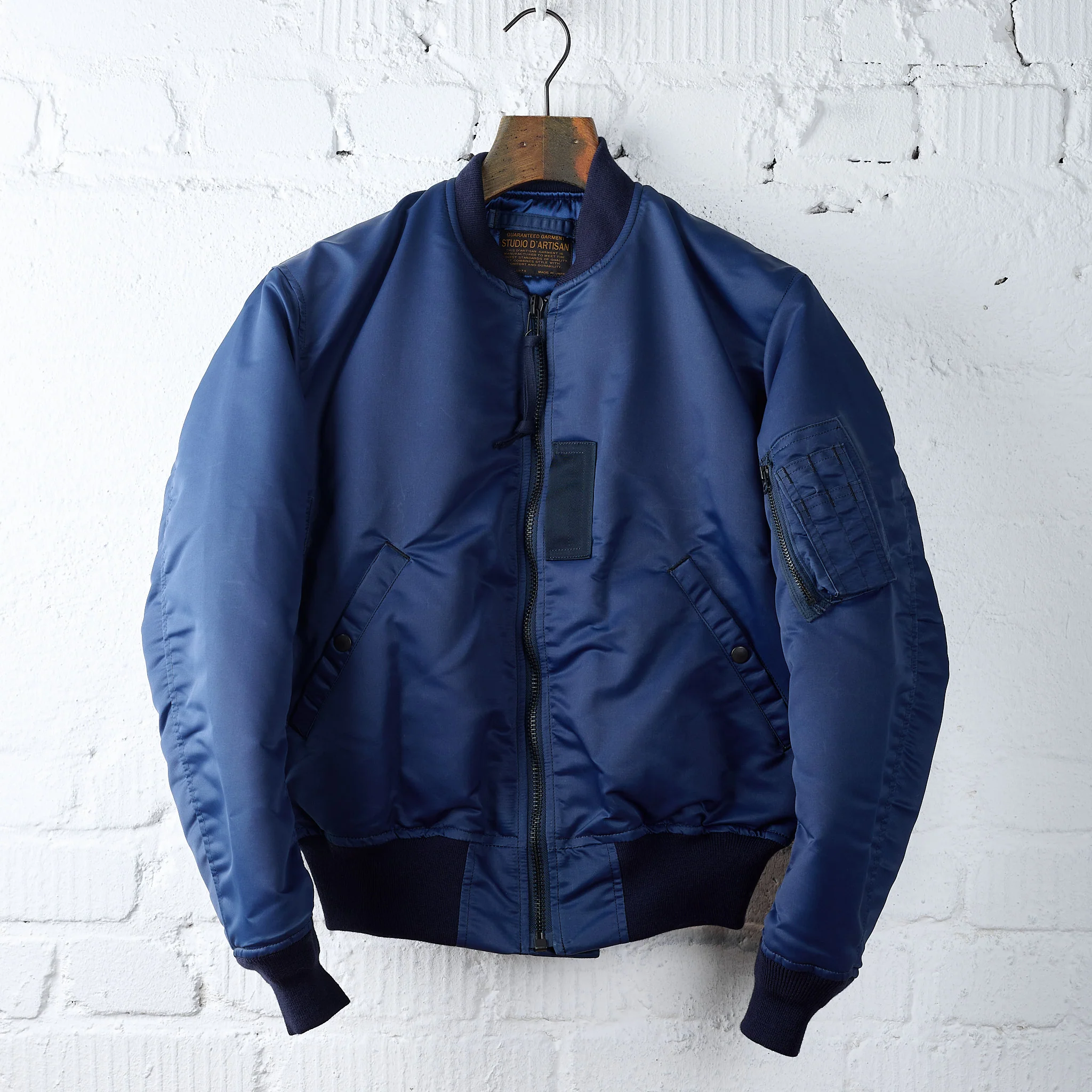 studio d'artisan | 4623 indigo ma-1 flight jacket