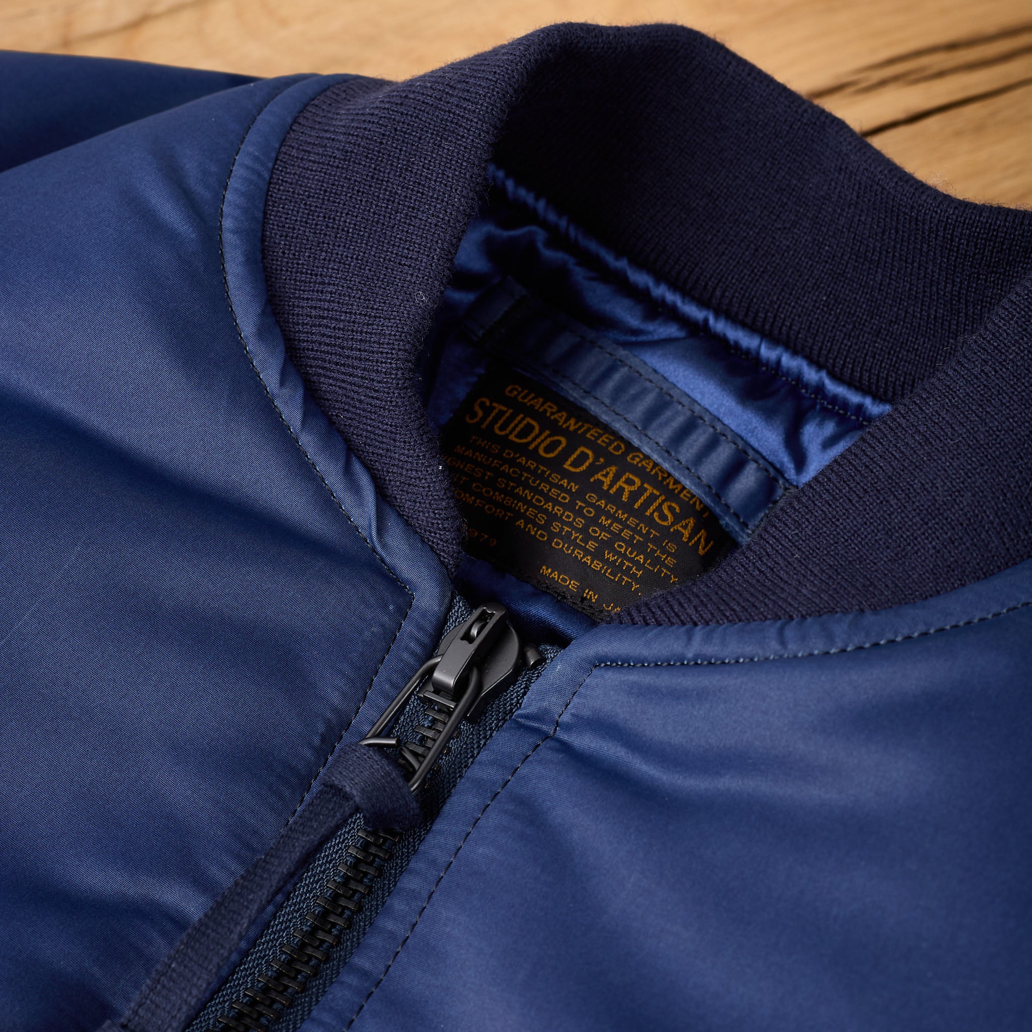 studio d'artisan | 4623 indigo ma-1 flight jacket - Image 5