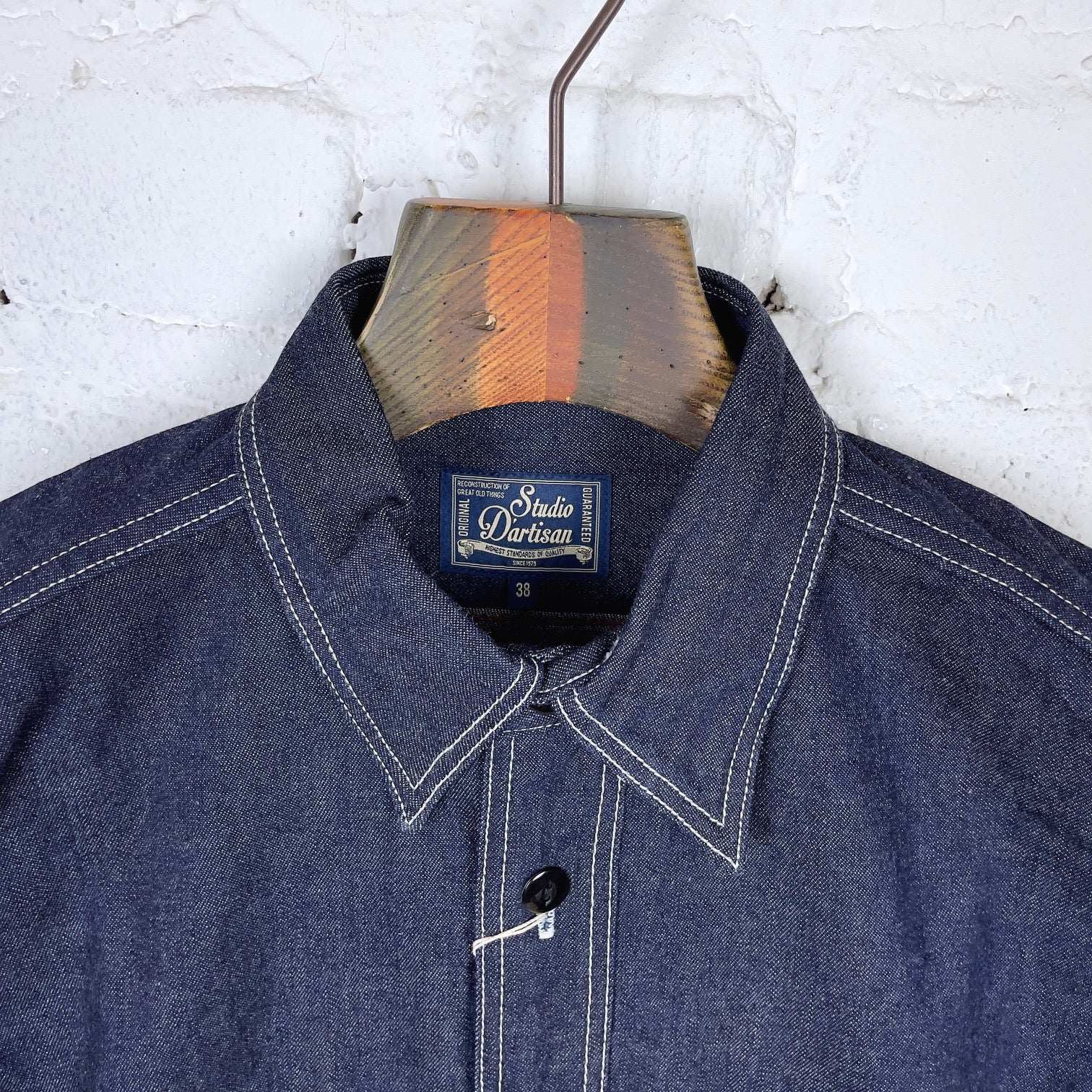 studio d'artisan | 5333b 11oz selvedge denim work shirt - Image 4