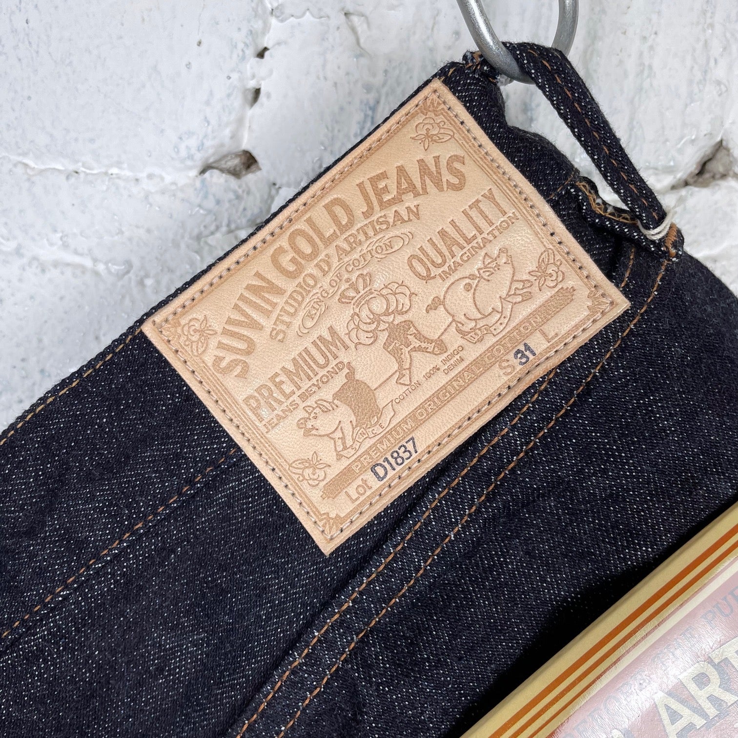 studio d'artisan | d1837 15oz suvin gold selvedge denim jeans (relax tapered) - Image 5