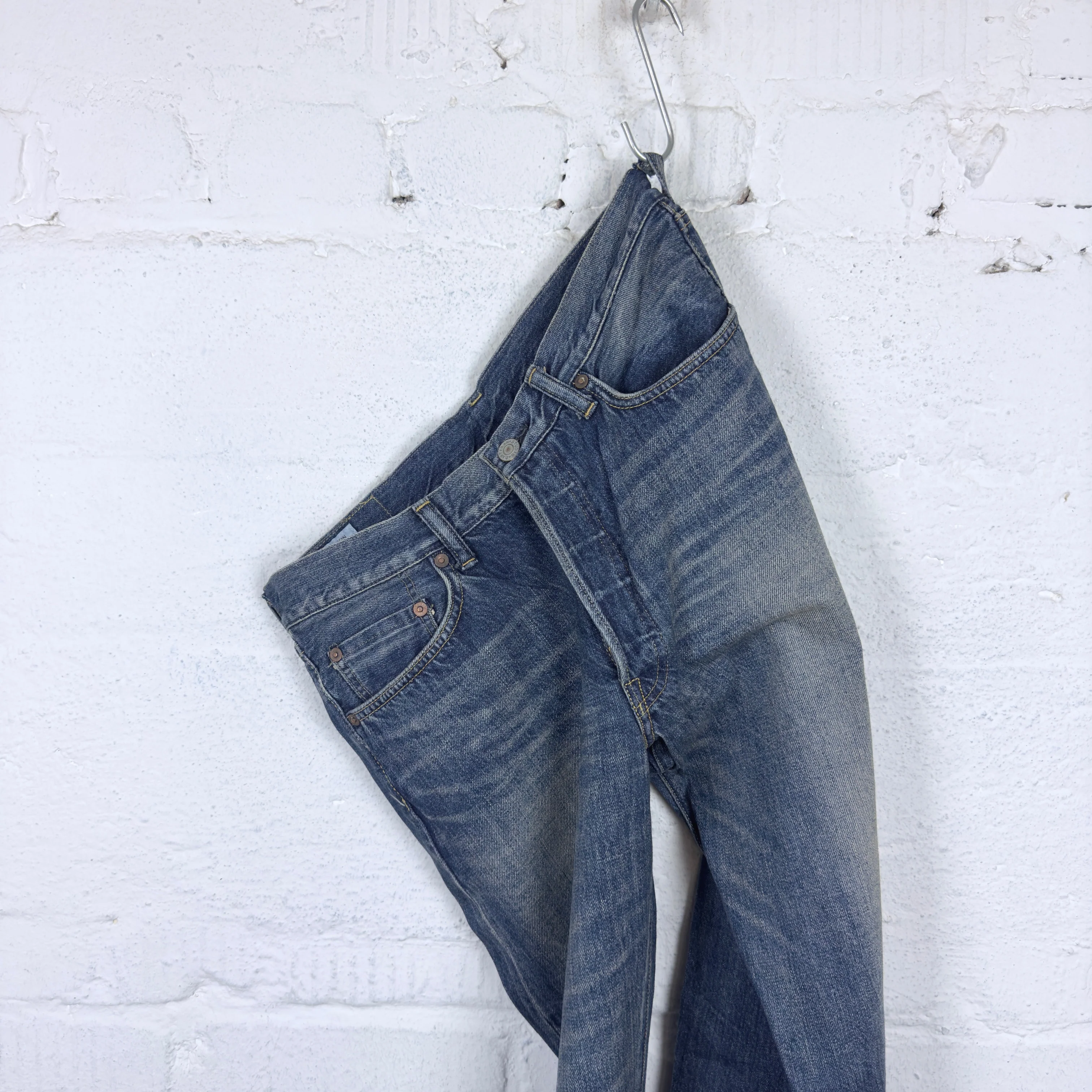 studio d'artisan | d1844u "1950s wash" 12.5oz regular straight jeans - Image 4