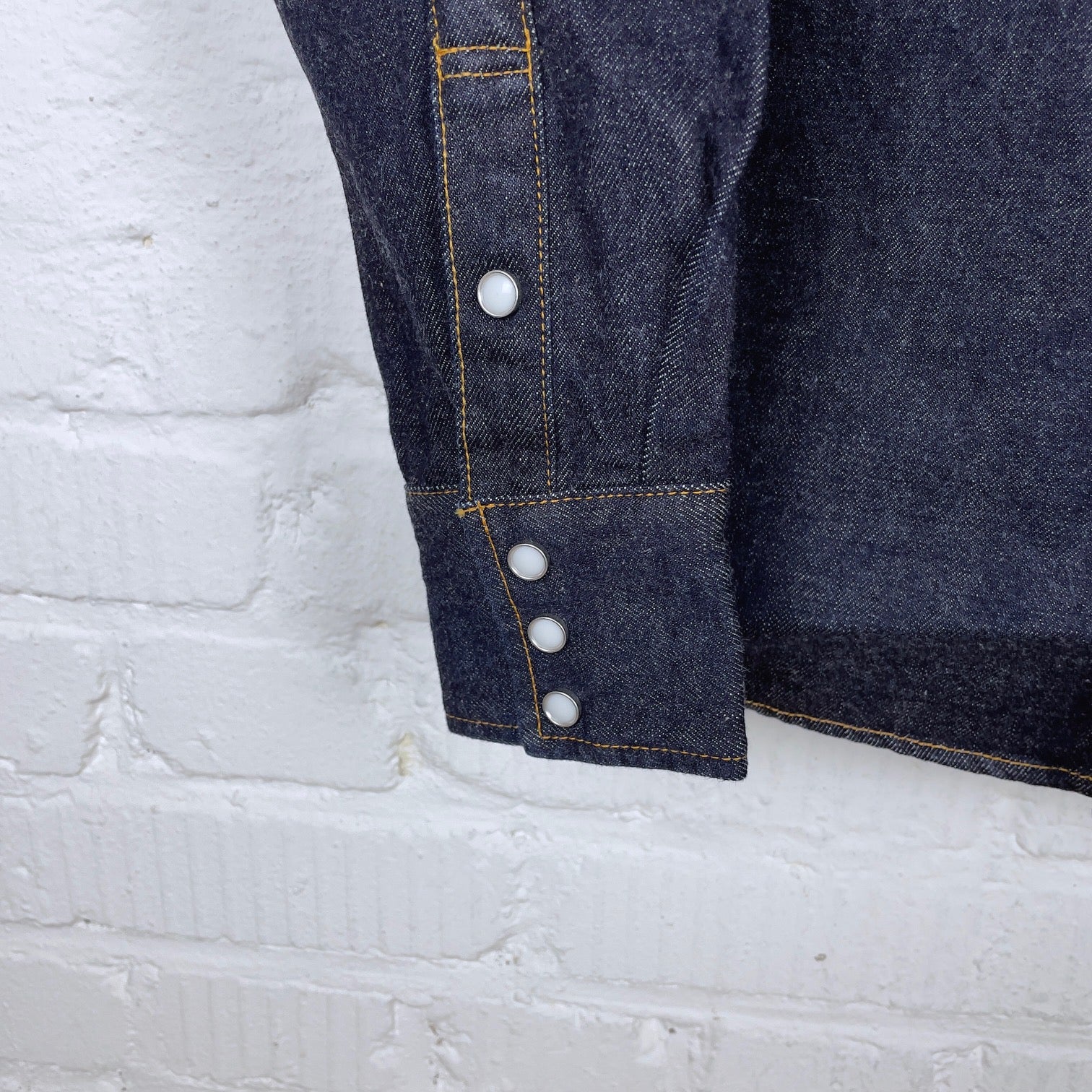 studio d'artisan | d5571 heavyweight 14oz selvedge denim western shirt - Image 5