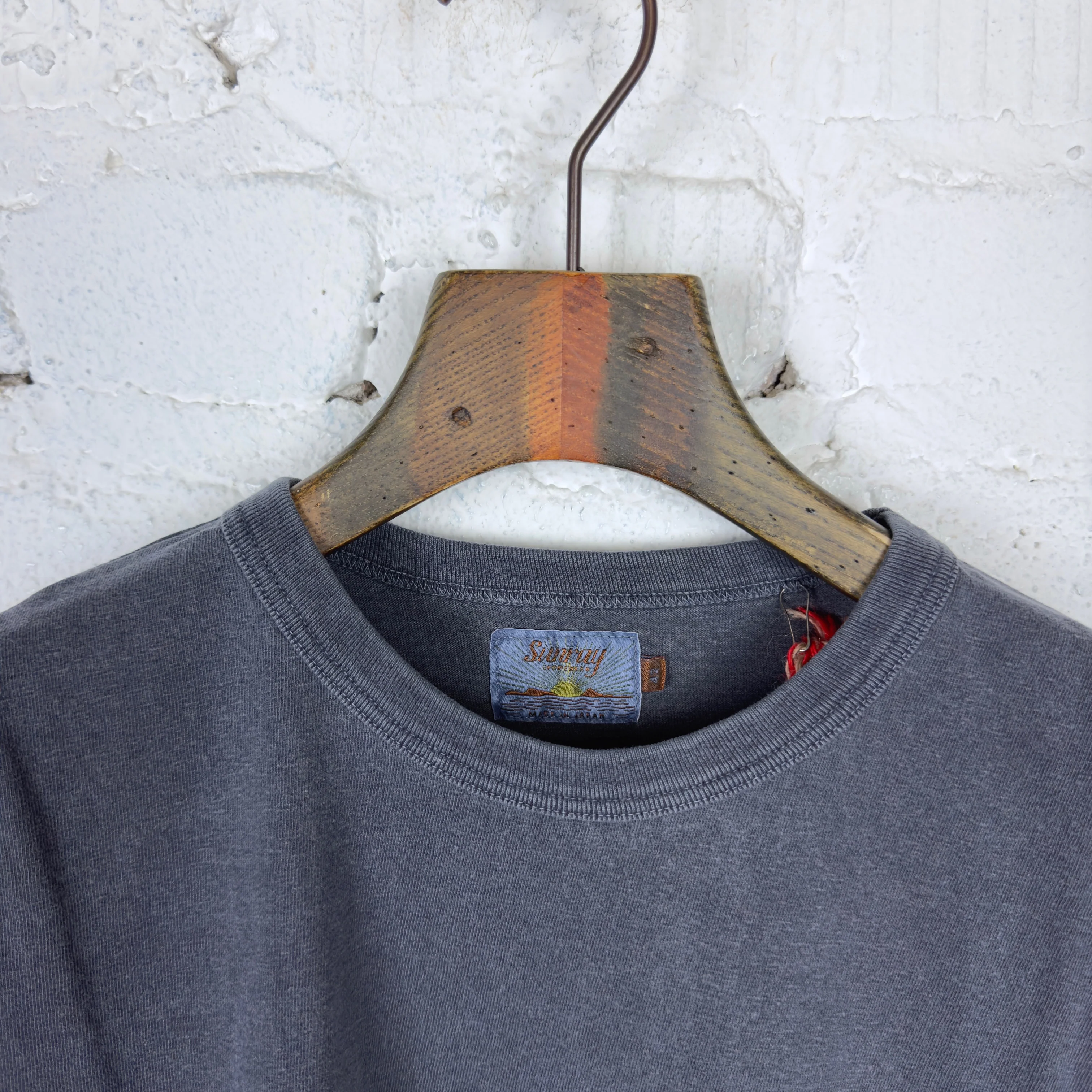 sunray sportswear | haleiwa s-s t-shirt - pigment dye graphite blue - Image 3