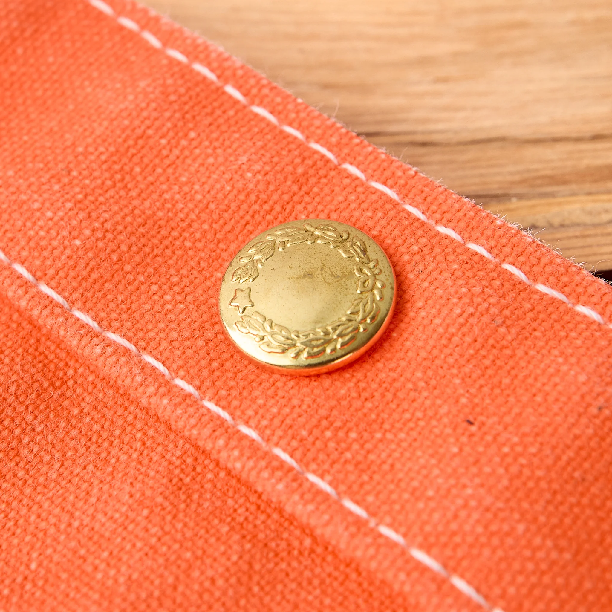 tcb | 'no shampoo club' newspaper bag - solid orange - Image 4