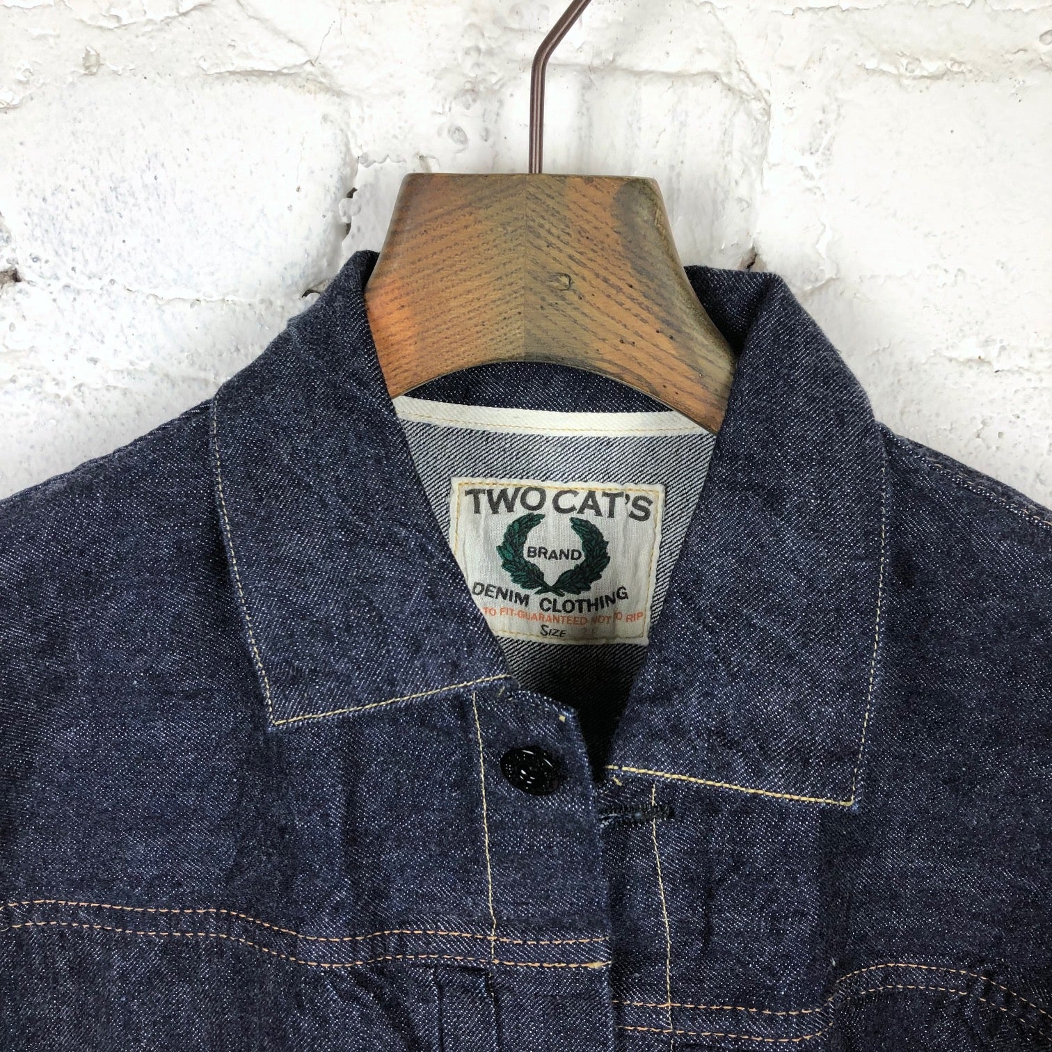 tcb | two cats blouse natural indigo - Image 5