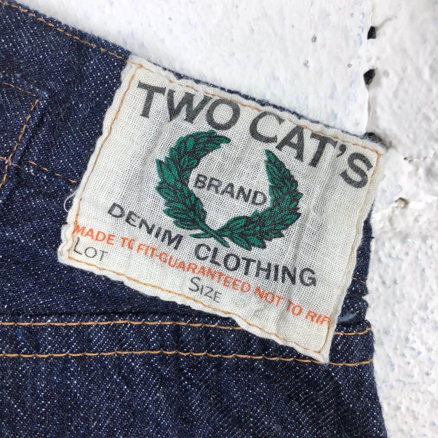 tcb | two cats waist overall natural indigo - Image 4