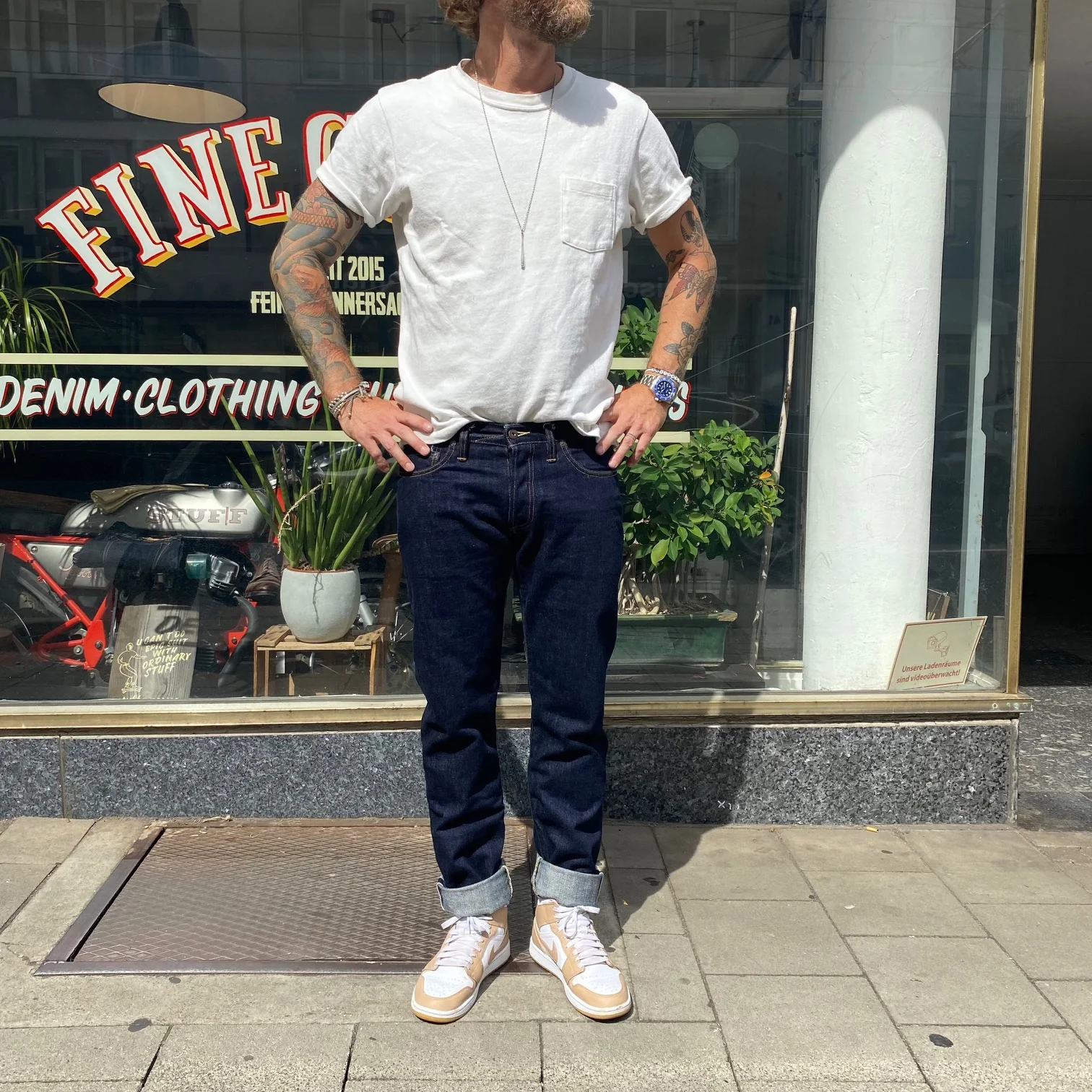 tellason | ladbroke grove 14.75oz rinsed slim tapered - Image 2