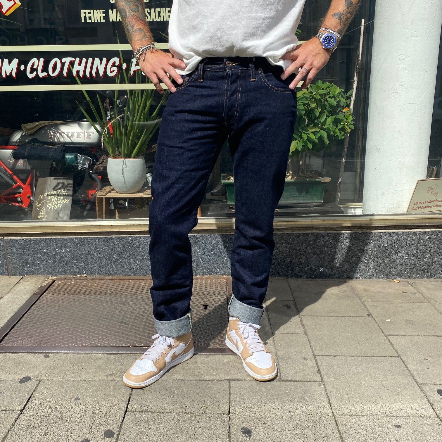 tellason | ladbroke grove 14.75oz rinsed slim tapered - Image 3