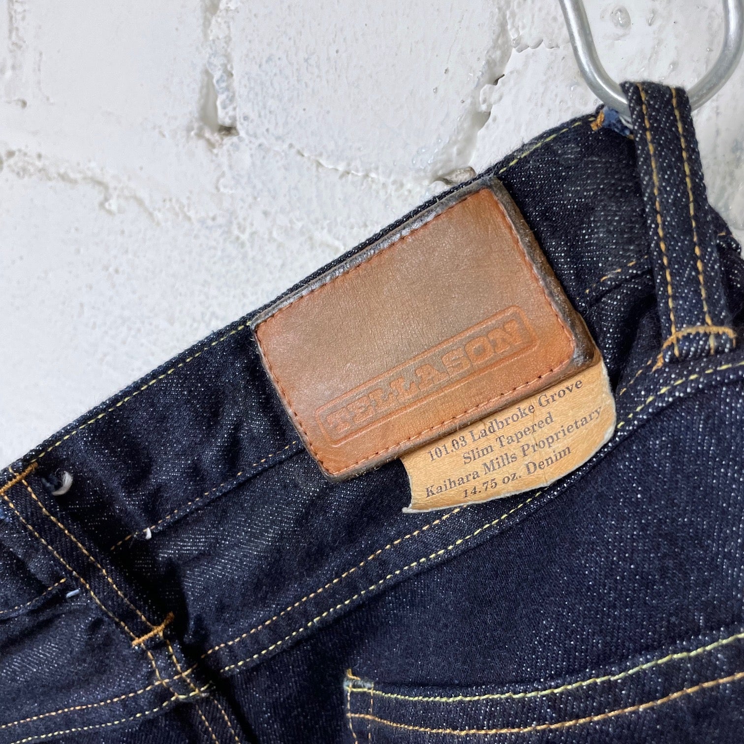 tellason | ladbroke grove 14.75oz rinsed slim tapered - Image 4