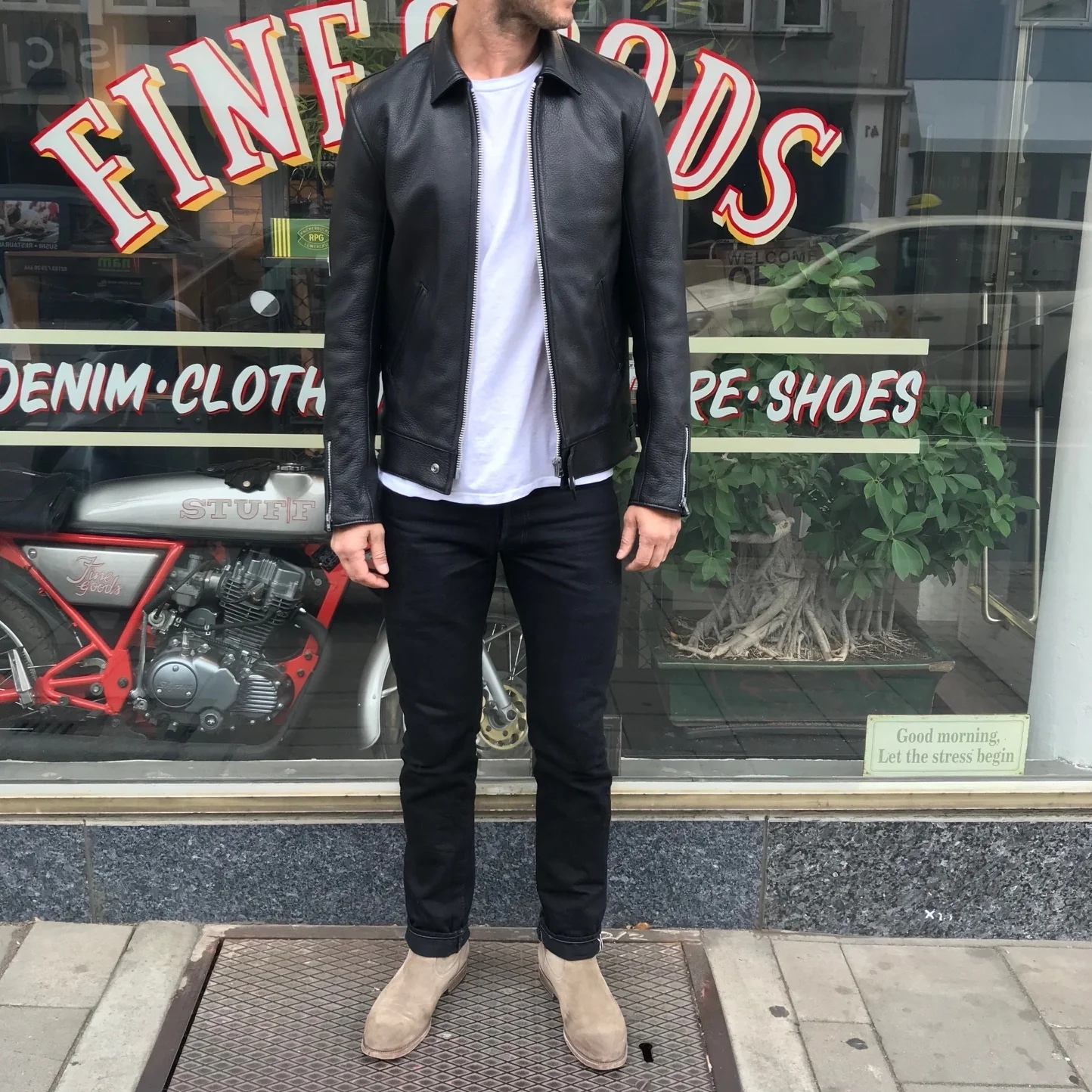 tenryo x stuf|f | 14oz black x black jeans - Image 3