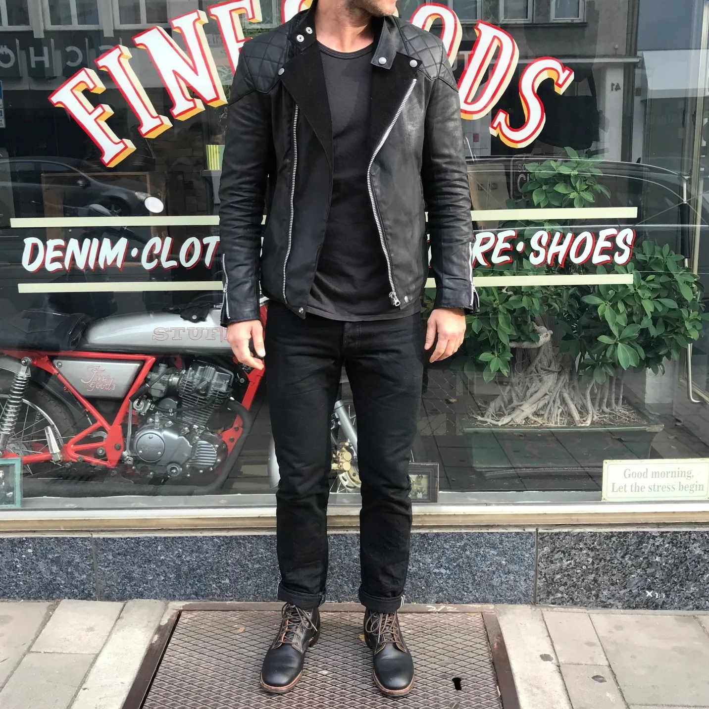 tenryo x stuf|f | 14oz black x black jeans - Image 4