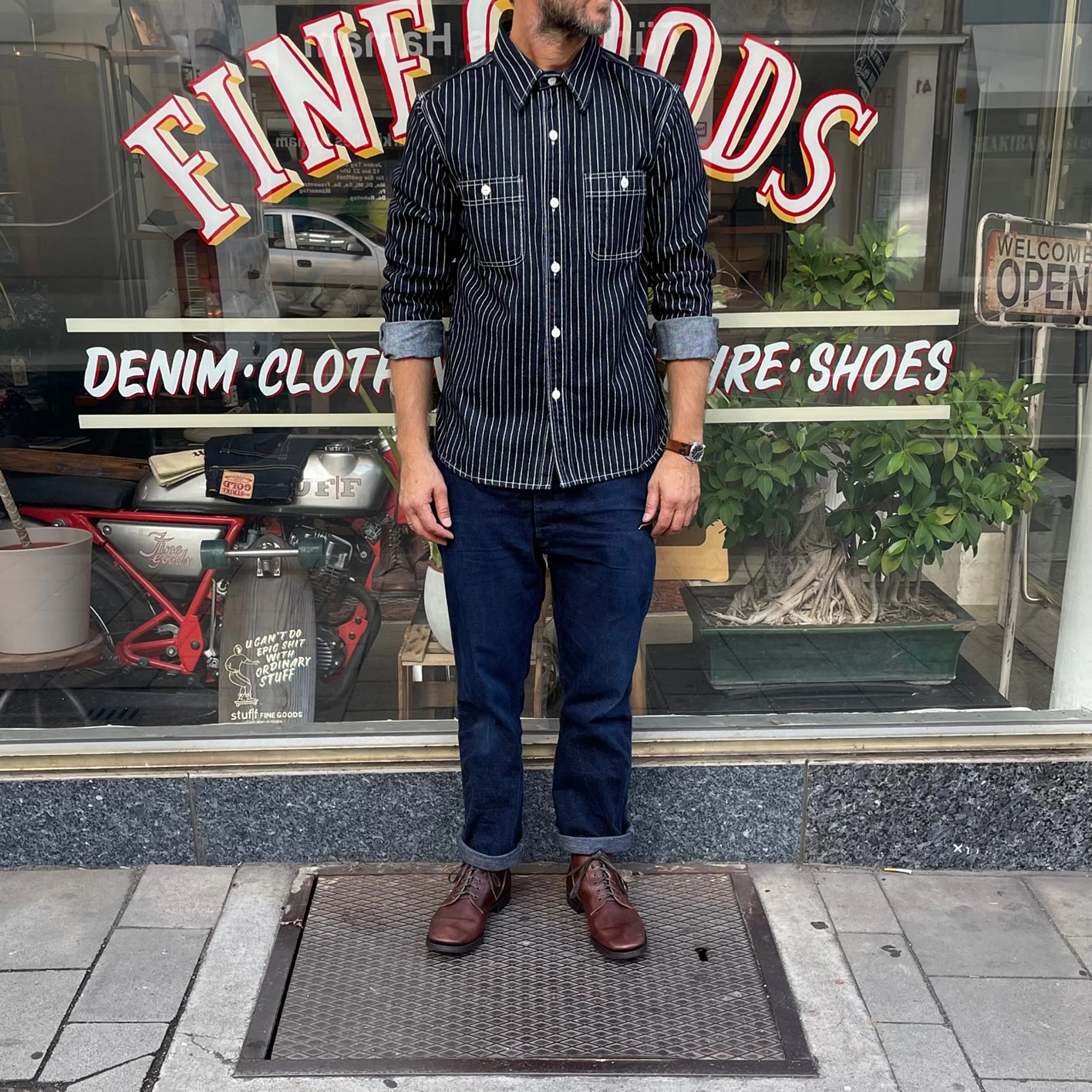the flat head | fn-sdk-702l 10oz wabash work shirt - Image 5
