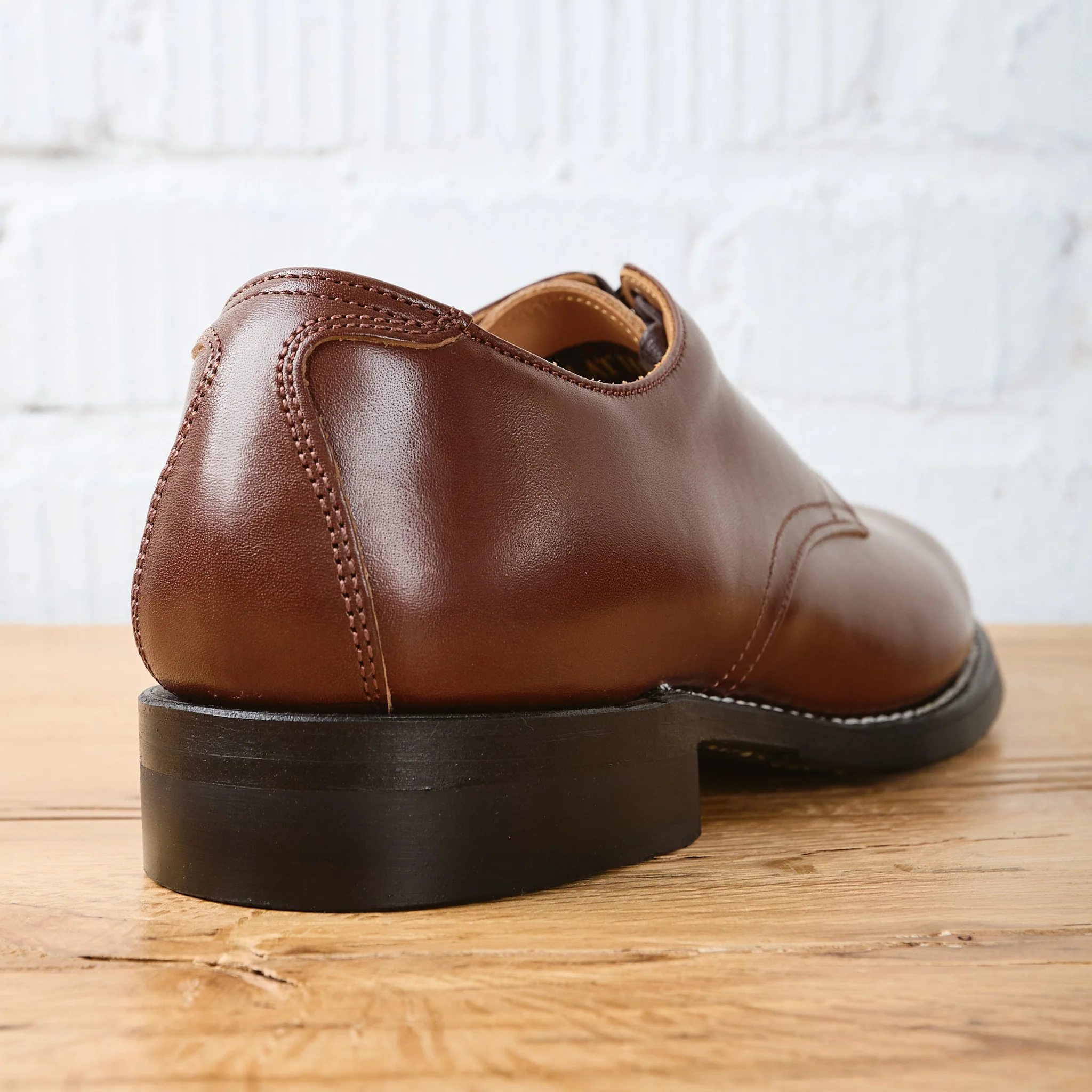 the flat head | fn-fb-102 horsehide serviceman shoes – brown - Image 4