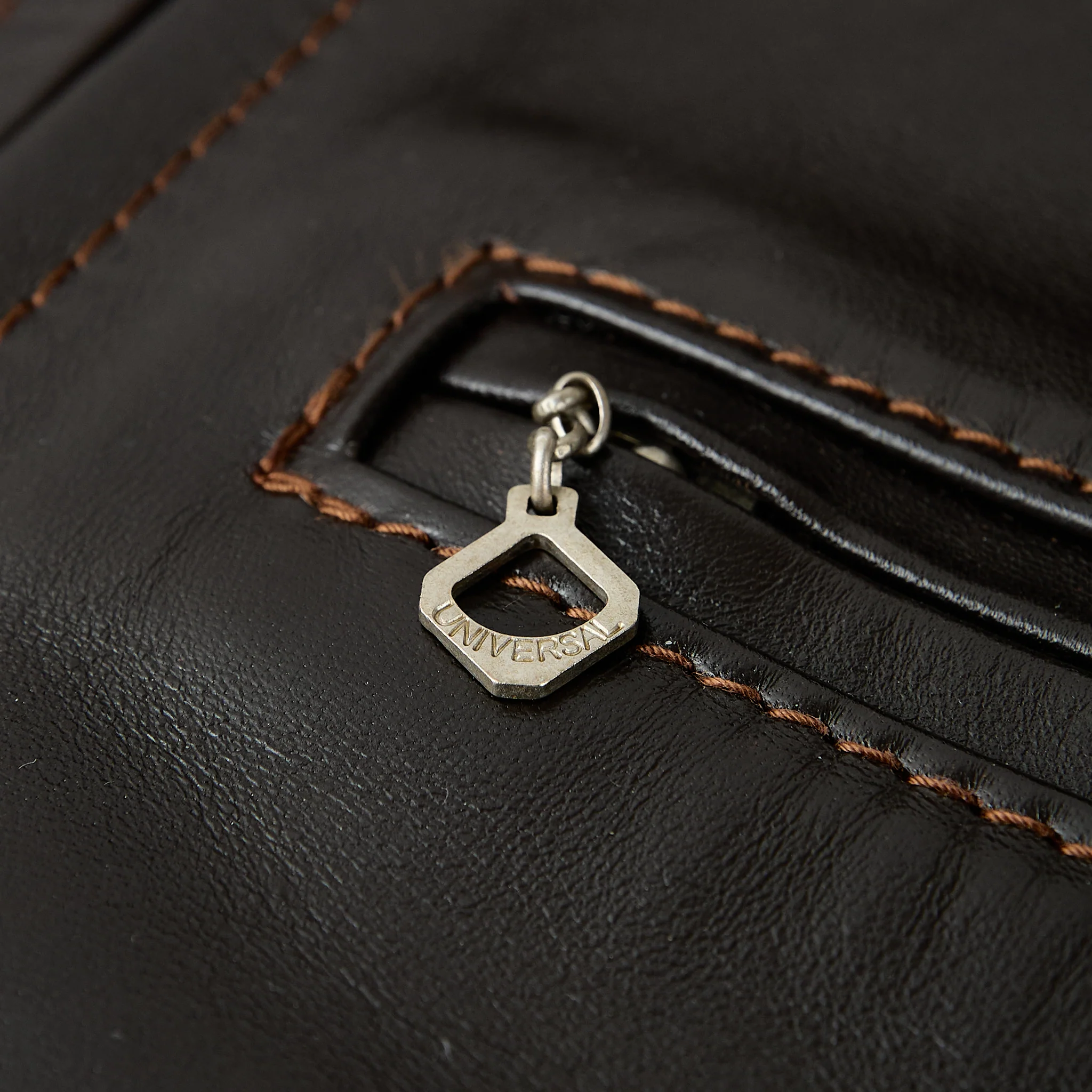 the flat head | fn-lj-hs005 horsehide single rider's jacket - brown - Image 6