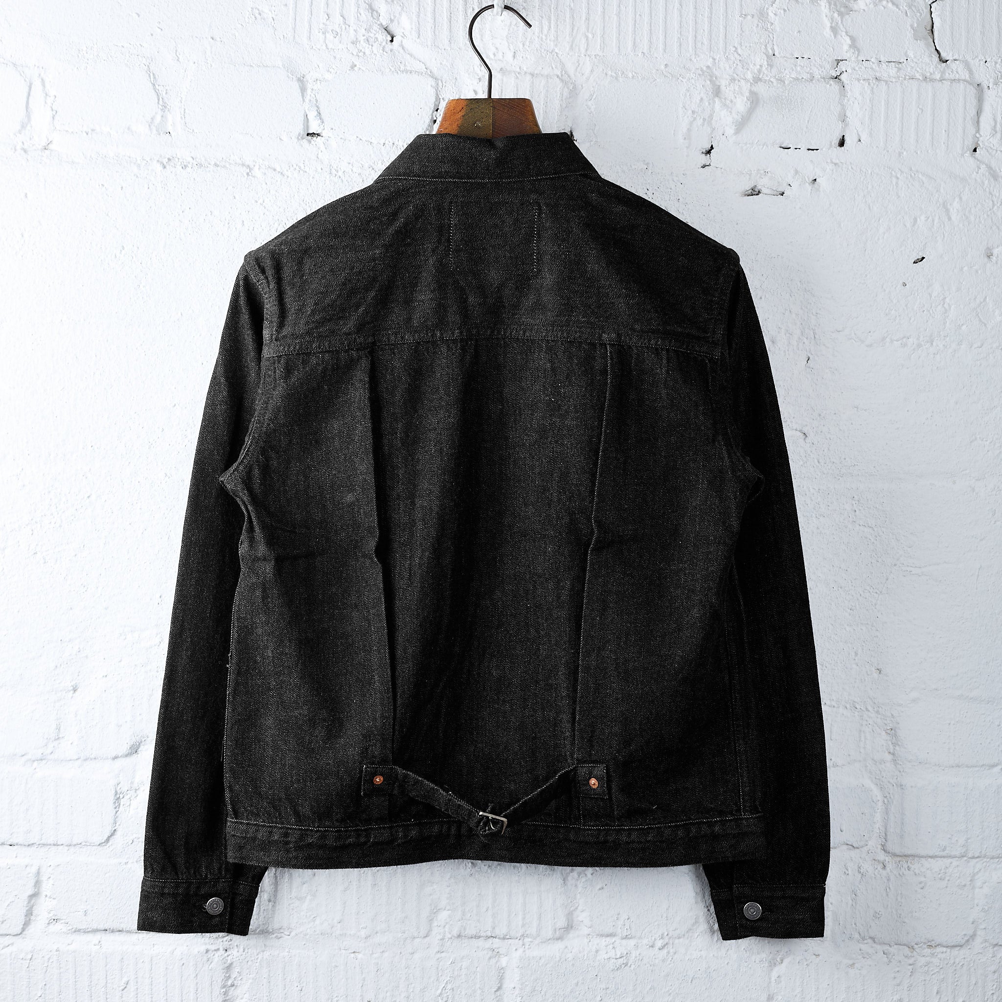 the flat head | fn-oj-db001 12.5oz black denim 40's jacket - Image 2