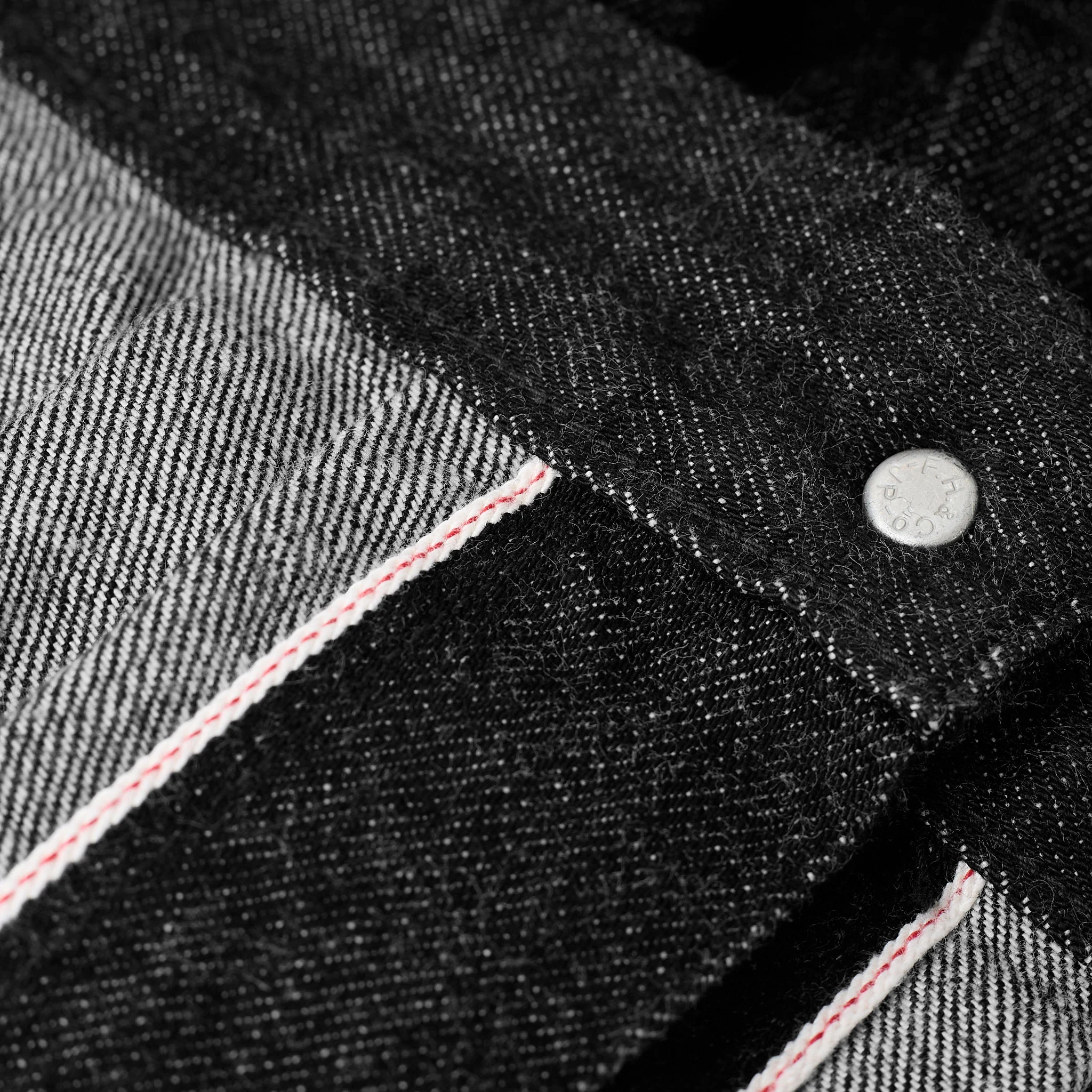 the flat head | fn-oj-db001 12.5oz black denim 40's jacket - Image 7