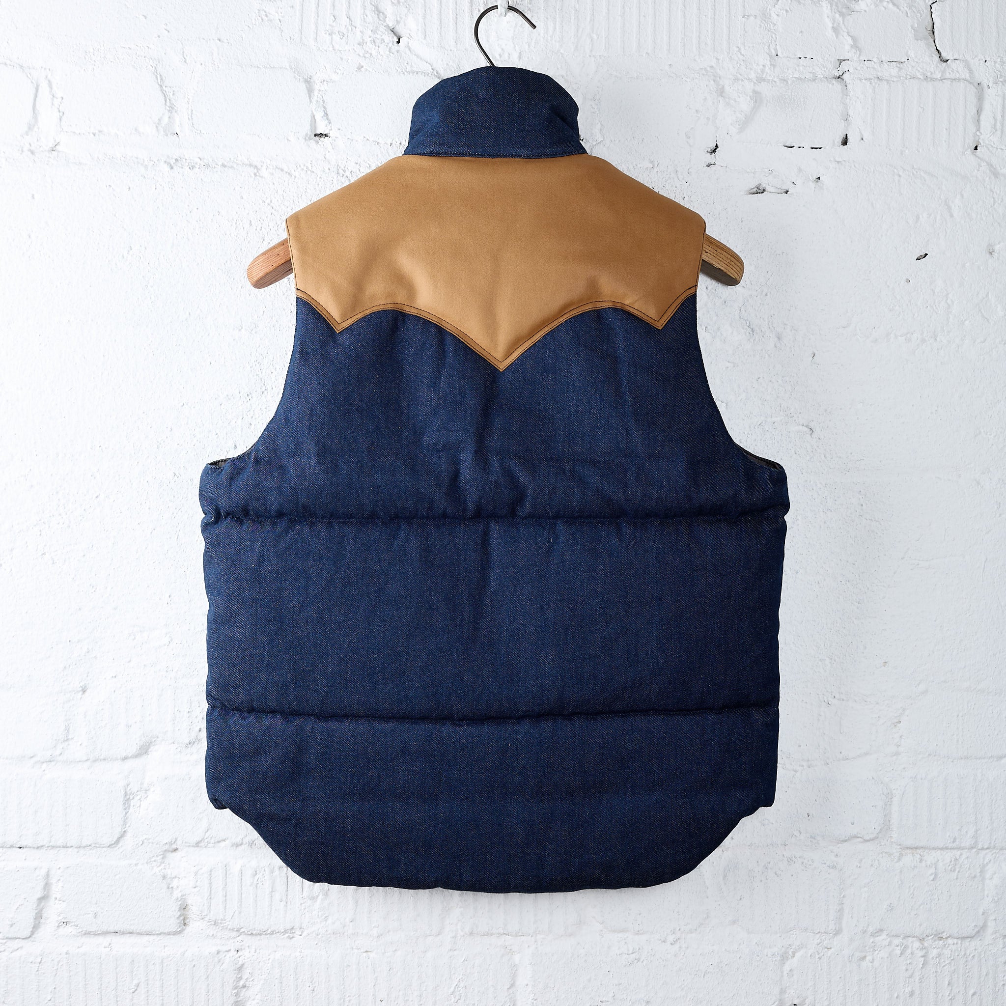 the flat head | fn-oj-dpv001 12.5oz denim puff vest - Image 3
