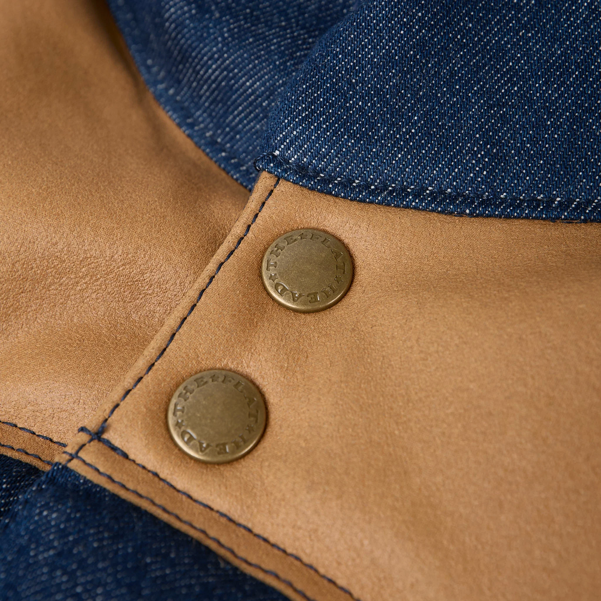 the flat head | fn-oj-dpv001 12.5oz denim puff vest - Image 4
