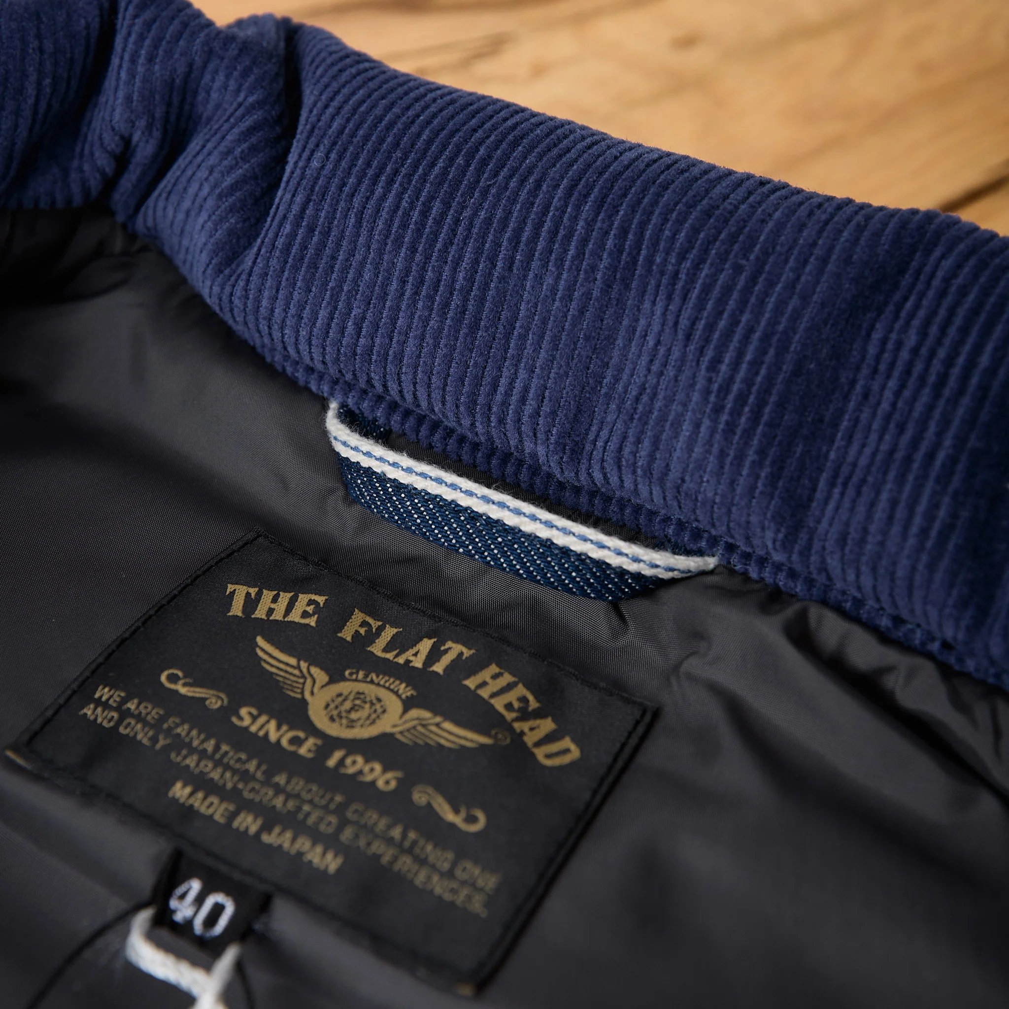 the flat head | fn-oj-dpv001 12.5oz denim puff vest - Image 5