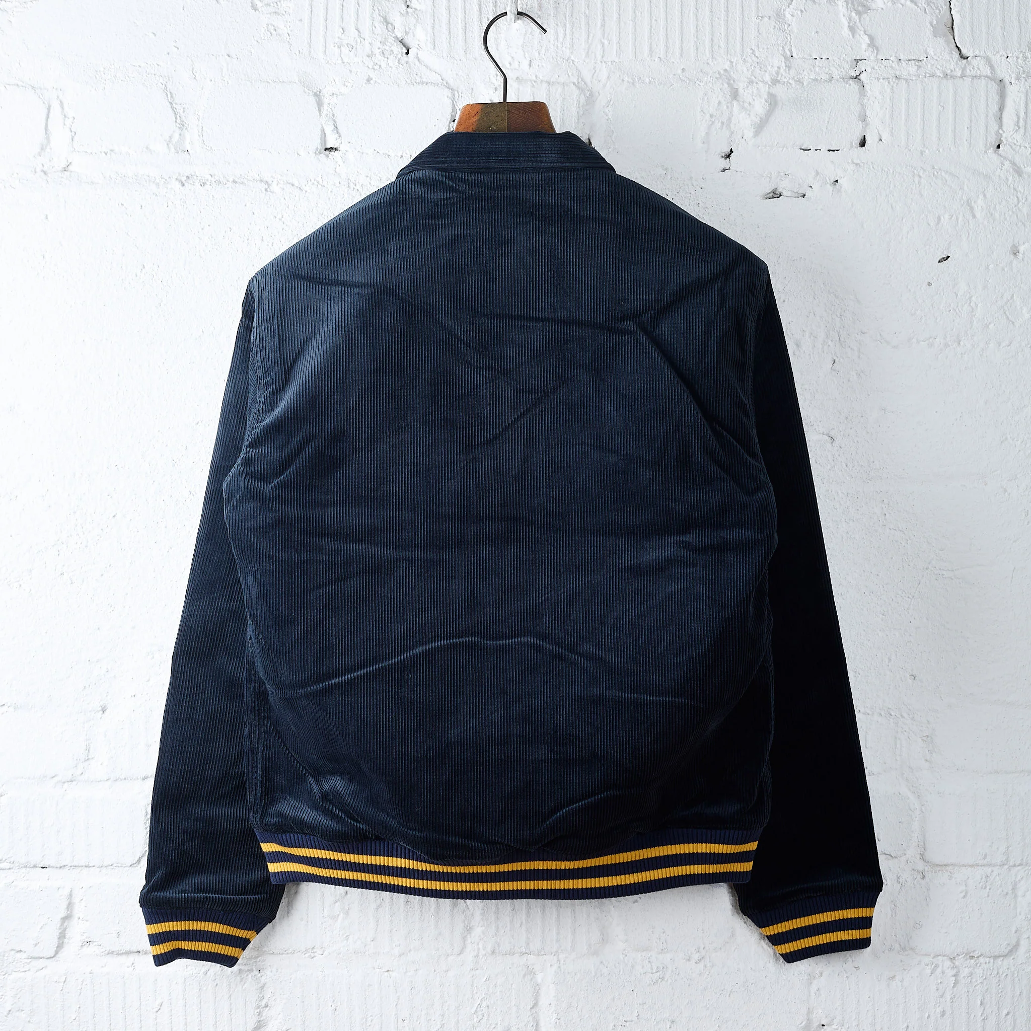the flat head | fn-oj-v003 corduroy varsity jacket - navy - Image 2